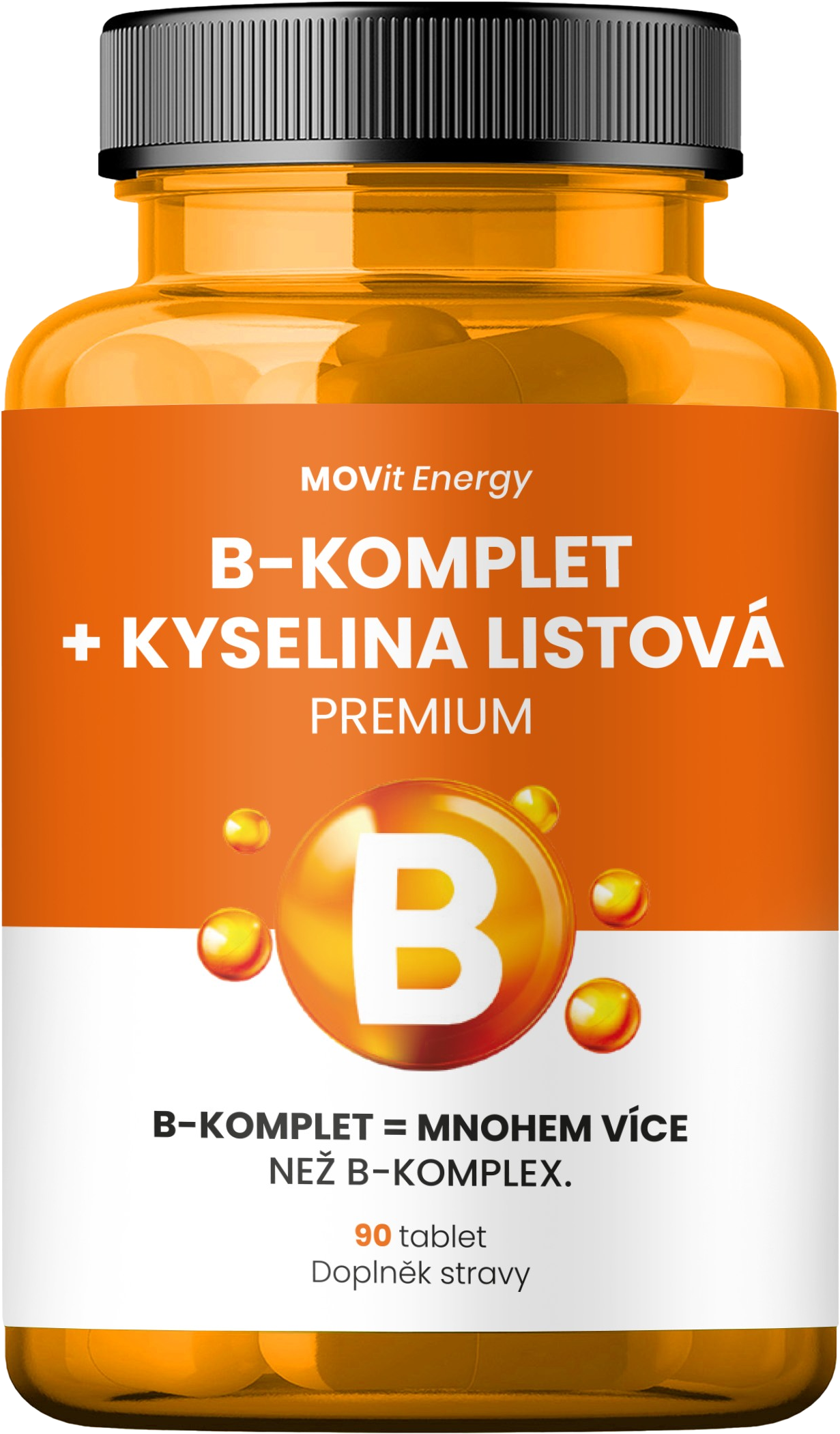 B-Komplet + Kyselina listová PREMIUM, 90 tablet
