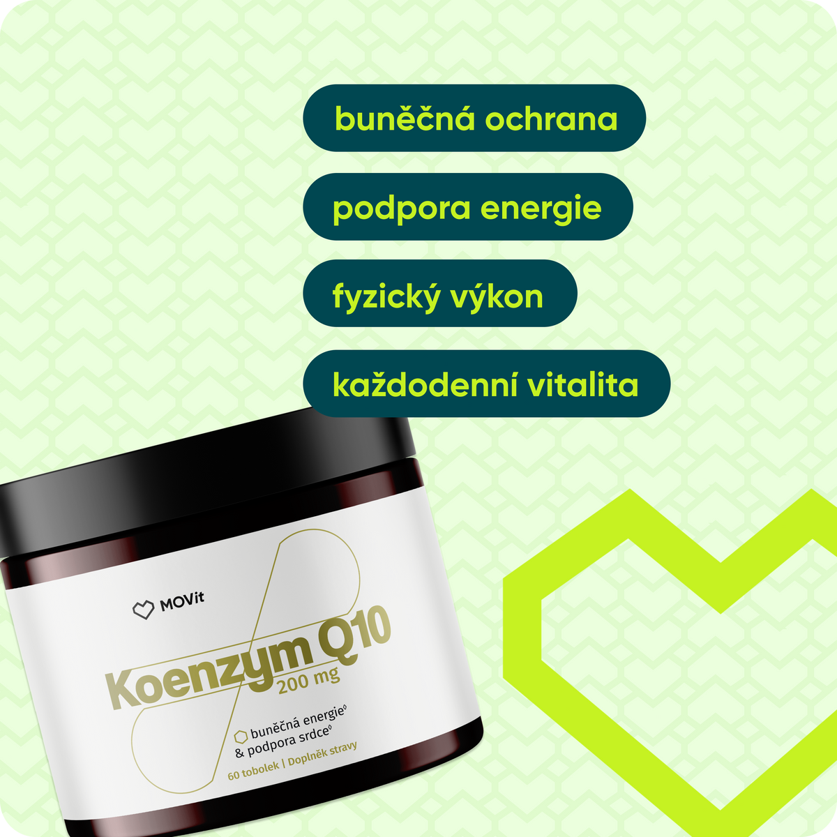 Koenzym Q10 200 mg Extra Strong, 60 tobolek