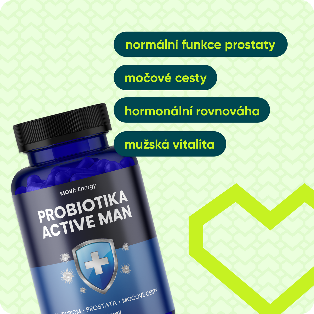 ACTIVE MAN  - Prostata, Testosteron & Výkon, 90 kapslí