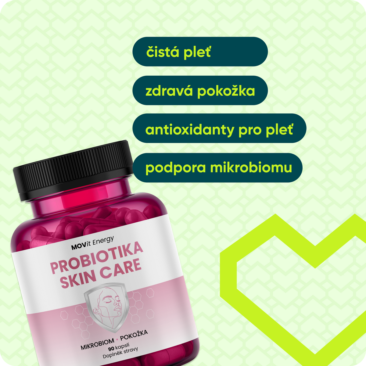 SKIN CARE - Pokožka, Vlasy & Nehty s Astaxanthinem, 90 kapslí