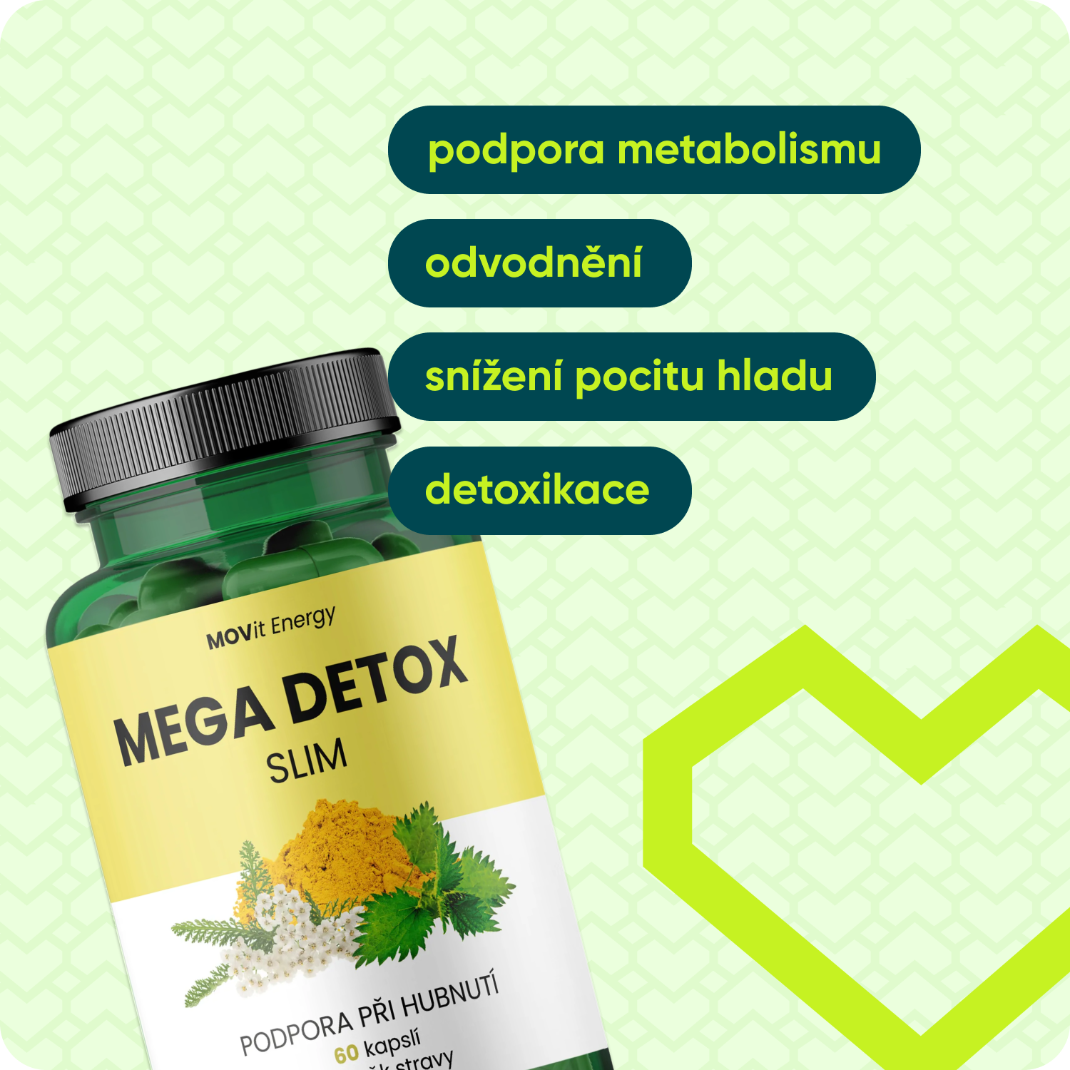 Mega Detox SLIM, 60 kapslí