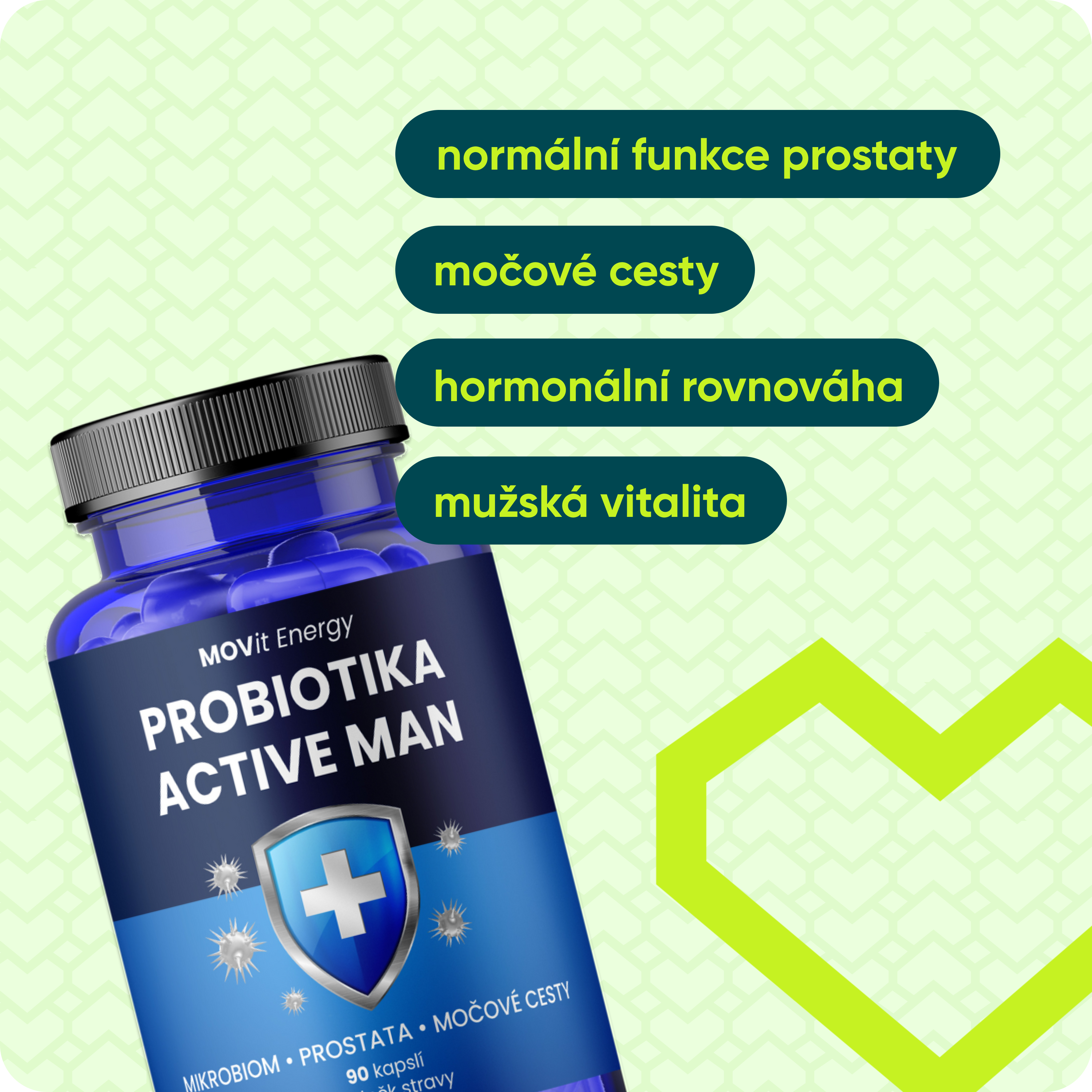Probiotika ACTIVE MAN, 90 kapslí