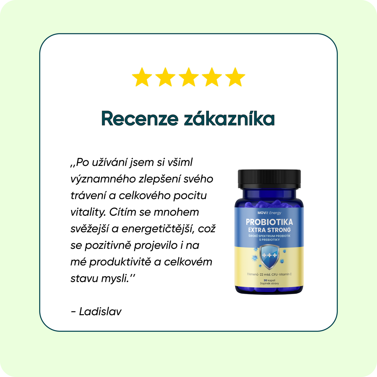 Probiotika EXTRA STRONG, 30 kapslí