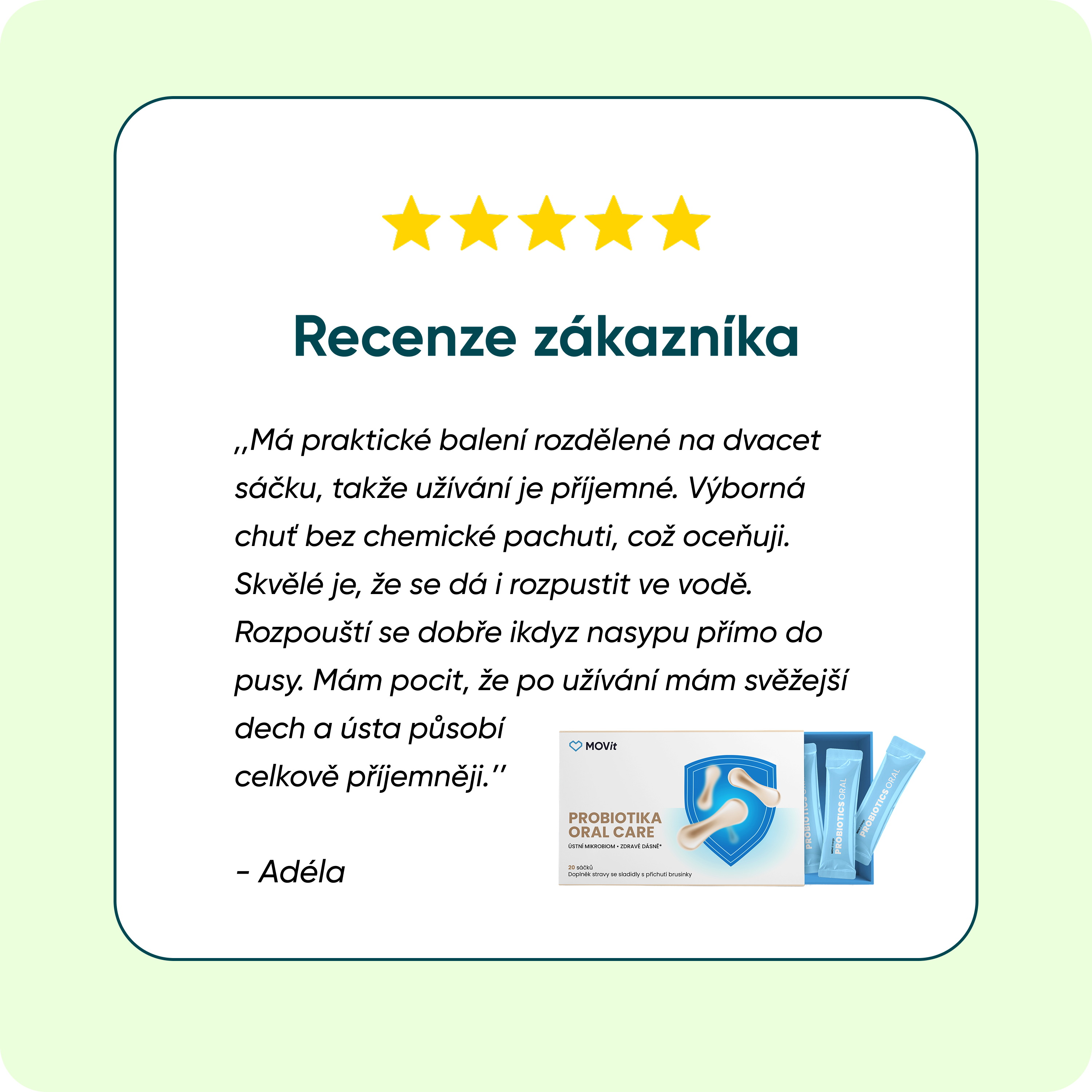 Probiotika ORAL CARE, 20 sáčků