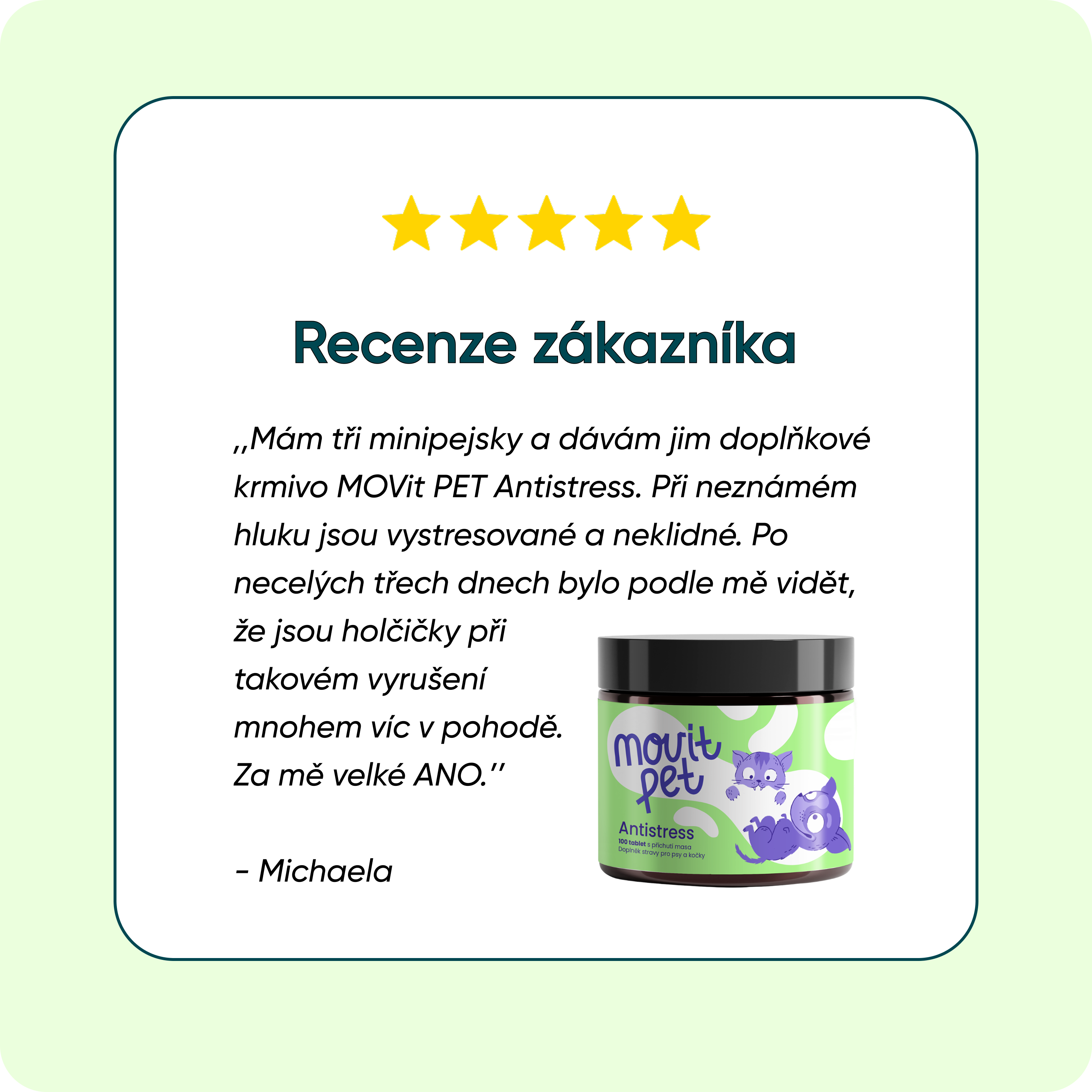 MOVit PET Antistress, 100 tablet s příchutí masa