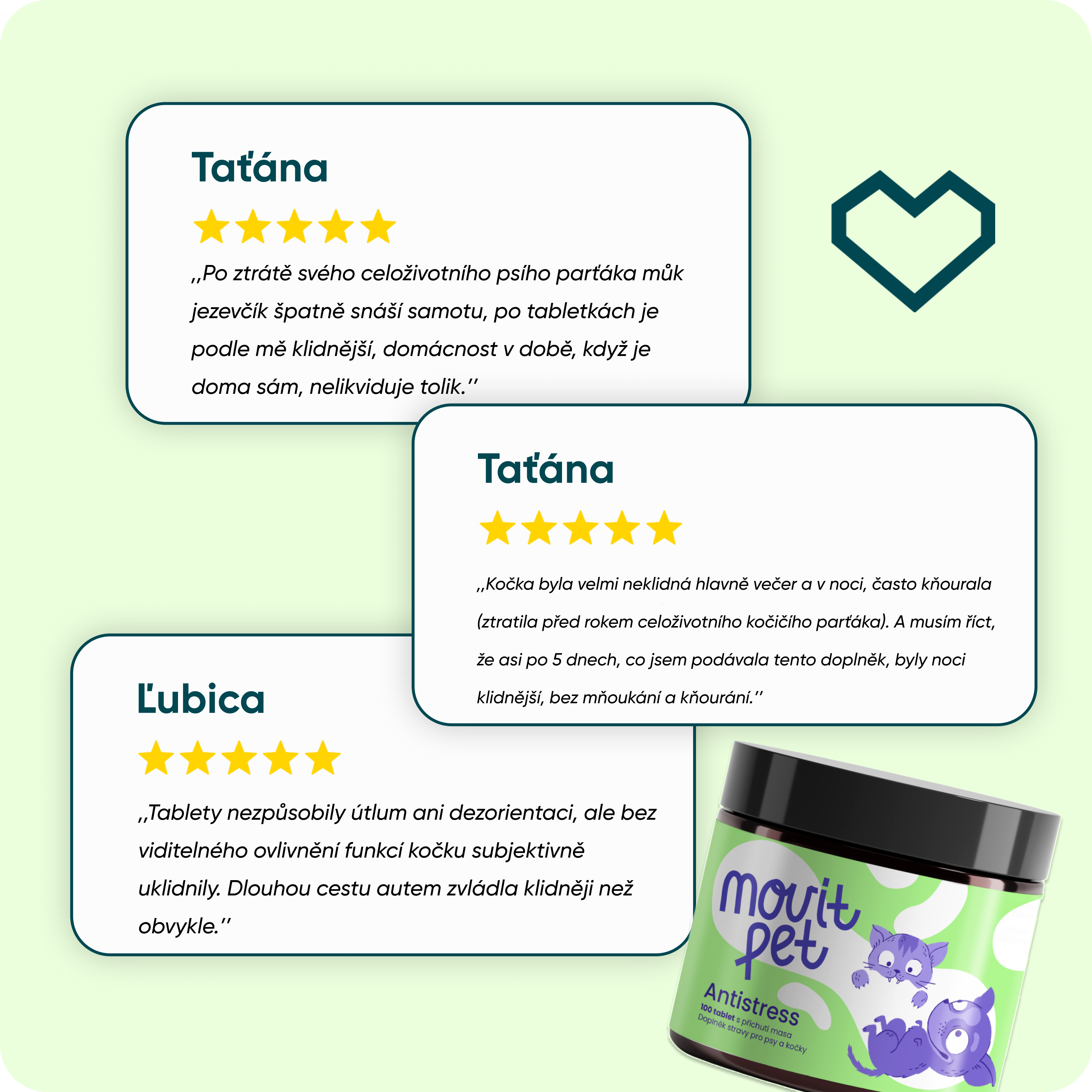 MOVit PET Antistress, 100 tablet s příchutí masa