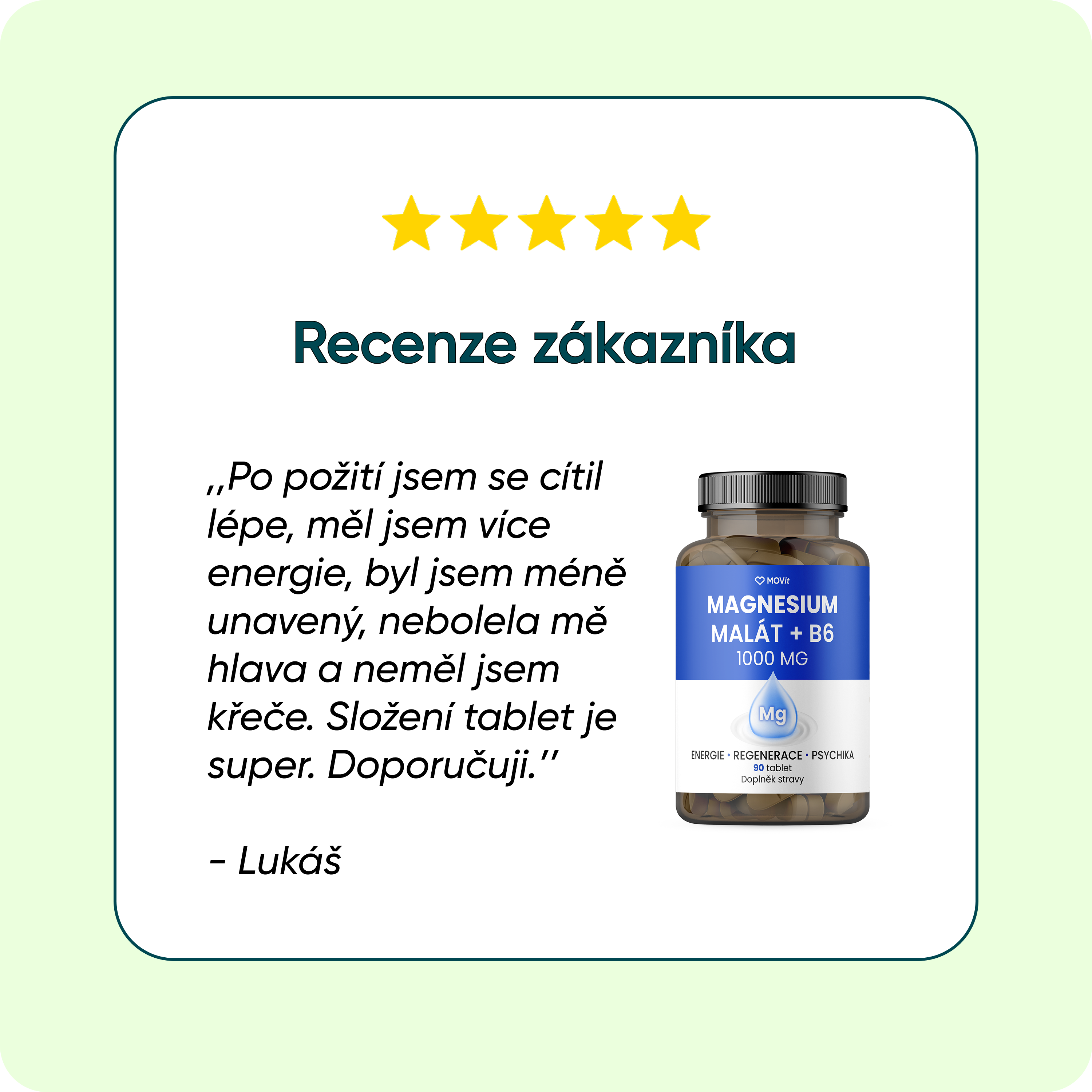 Magnesium Malát 1000 mg + B6, 90 tablet