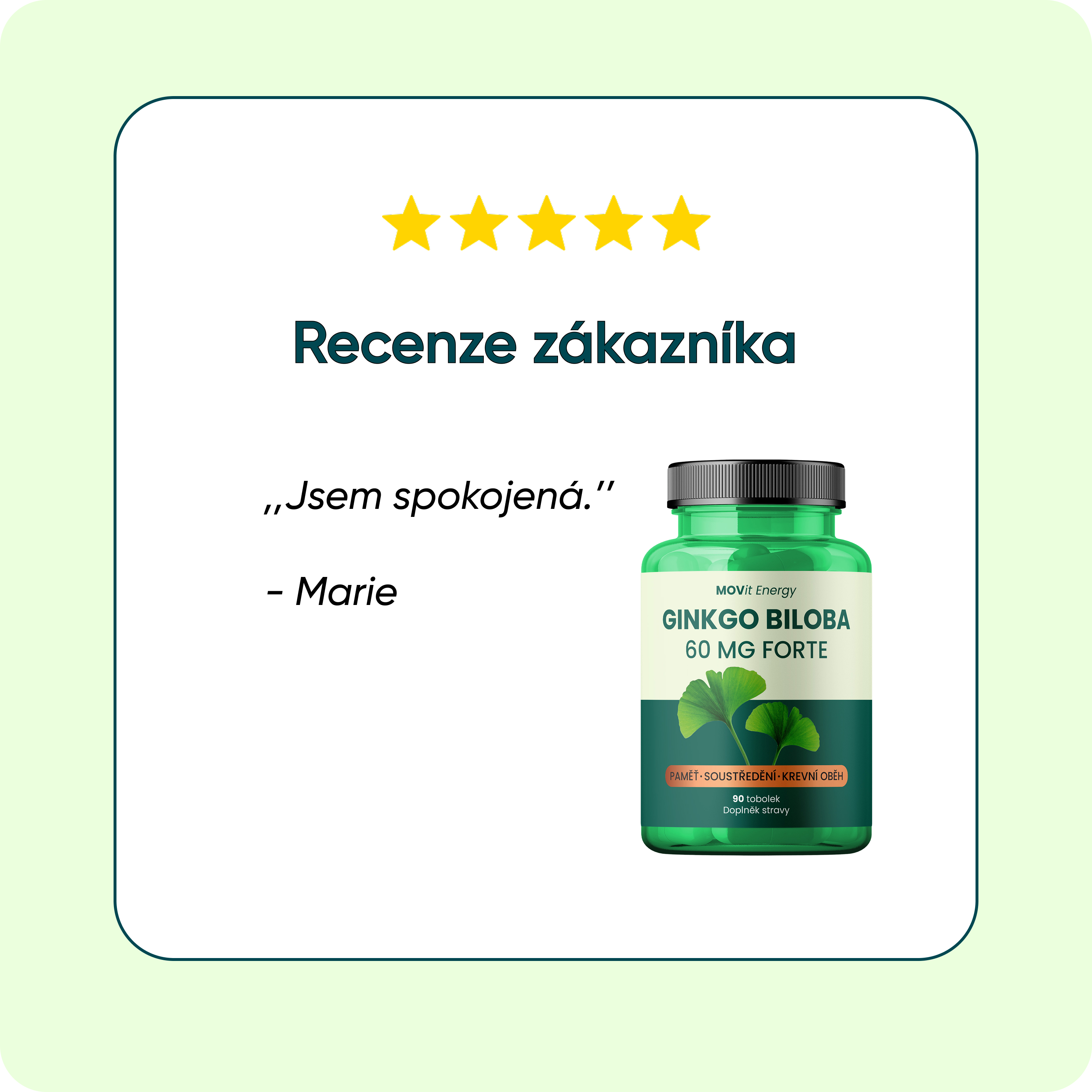 Ginkgo Biloba 60 mg FORTE, 90 tobolek