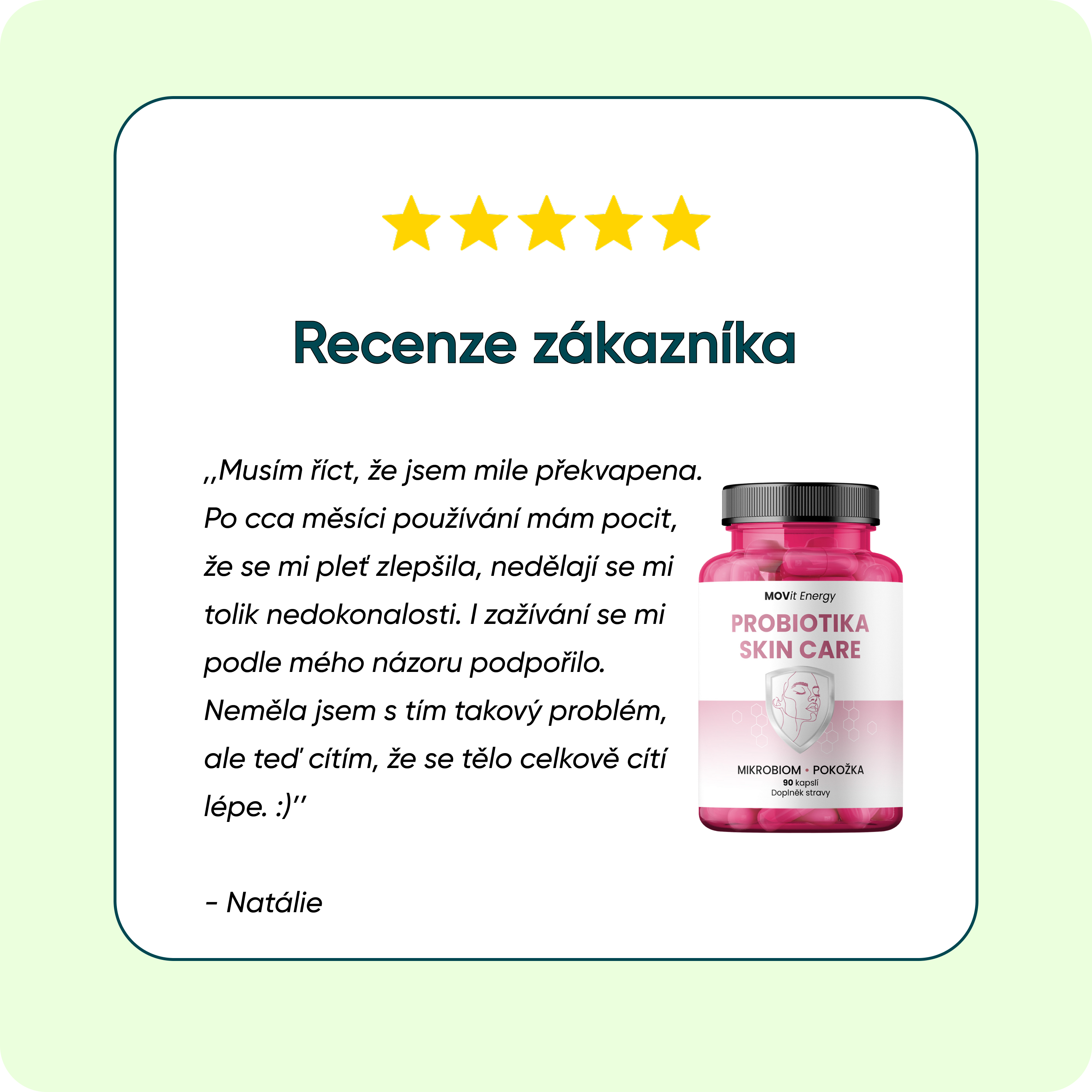 Probiotika SKIN CARE, 90 kapslí