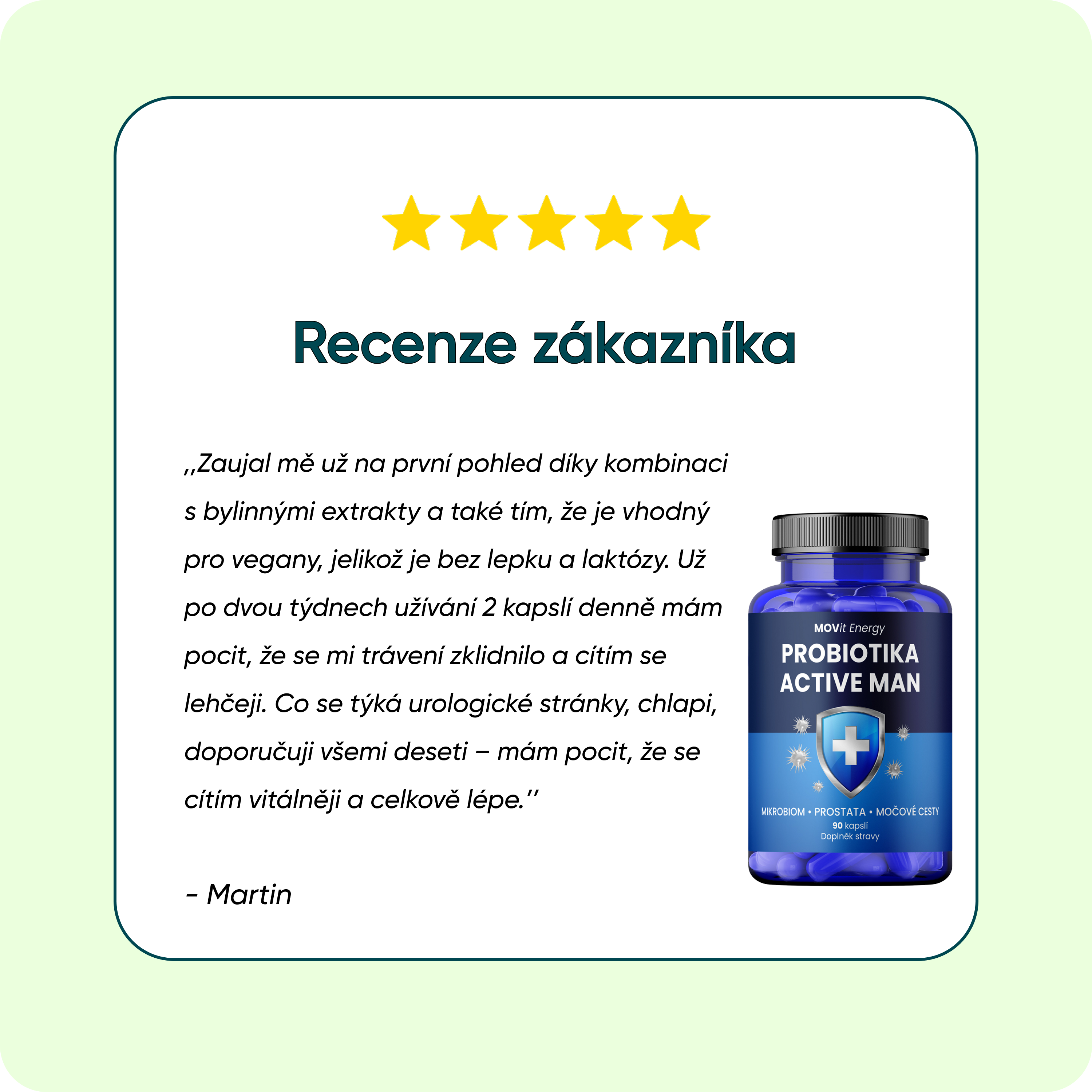 Probiotika ACTIVE MAN, 90 kapslí