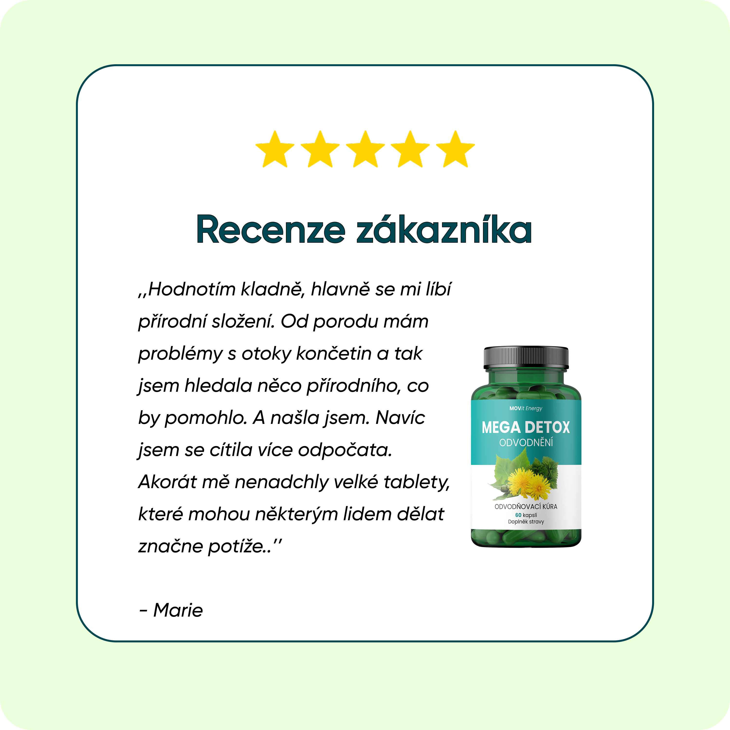 MEGA DETOX Odvodnění, 60 ks