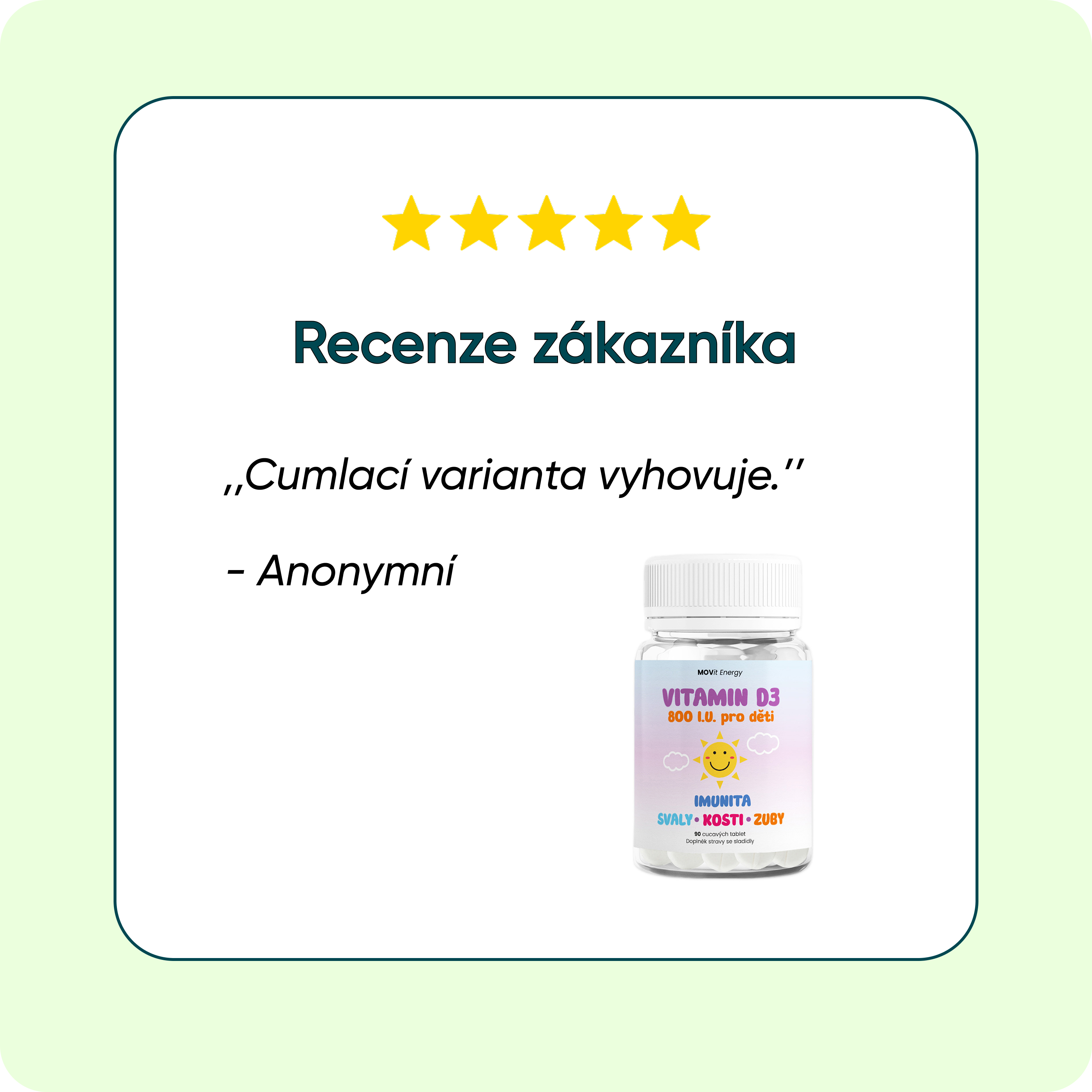 Vitamín D3 800 I.U. pro děti, 90 tablet