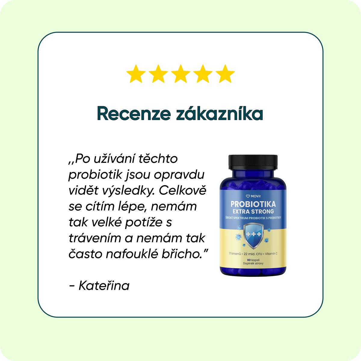 Probiotika EXTRA STRONG, 90 veganských kapslí