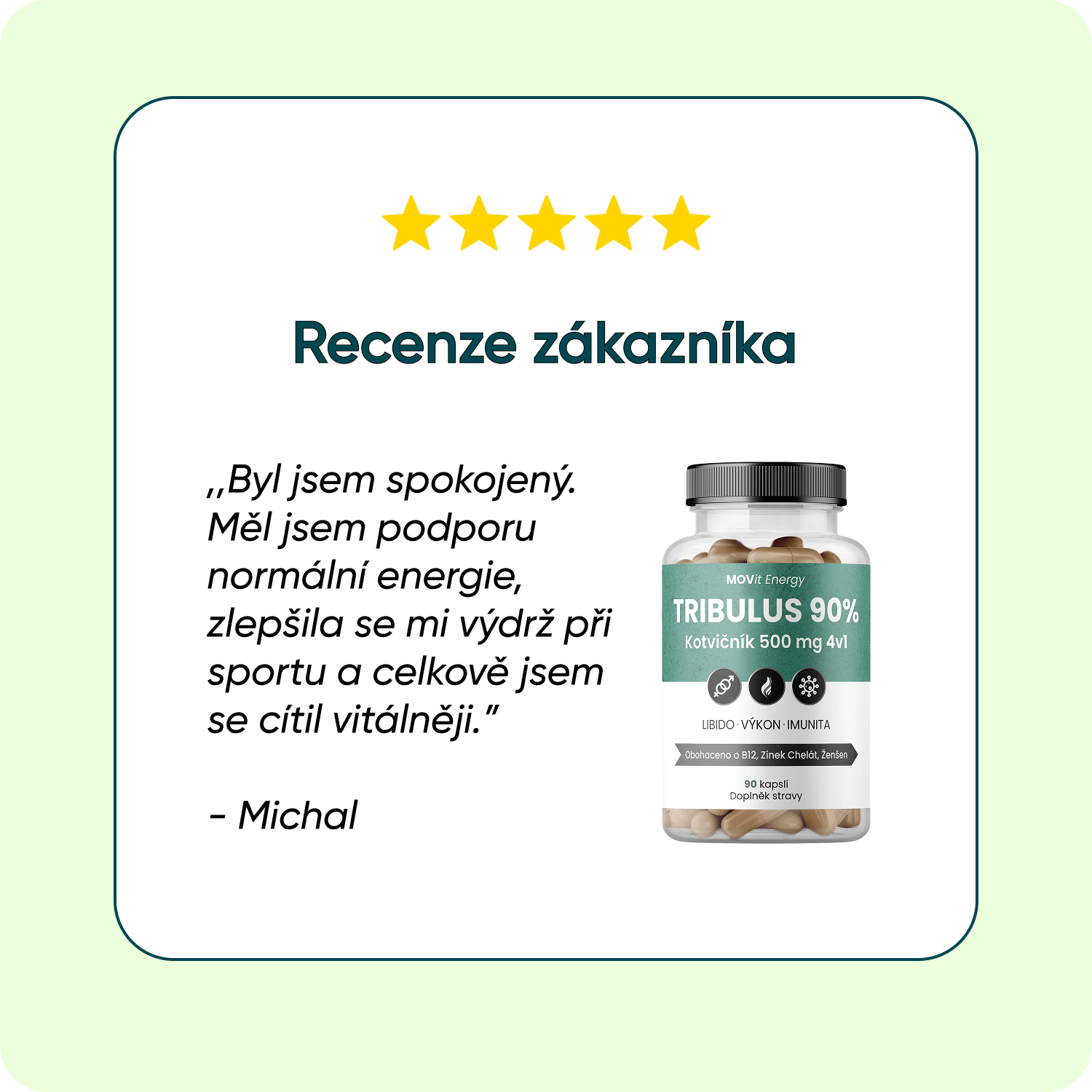 TRIBULUS 90% Kotvičník 500 mg 4v1, 90 kapslí