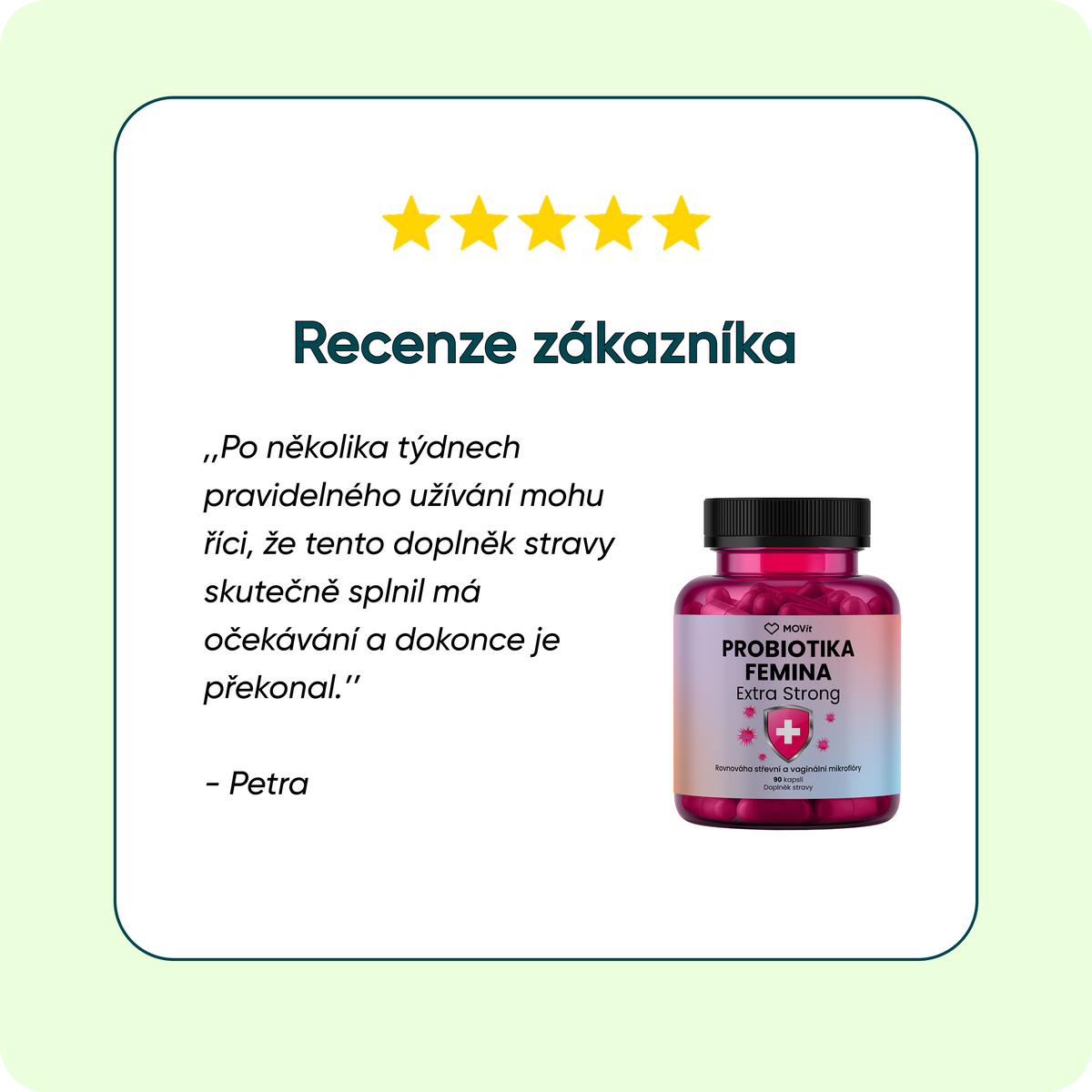 Probiotika FEMINA EXTRA STRONG, 90 kapslí