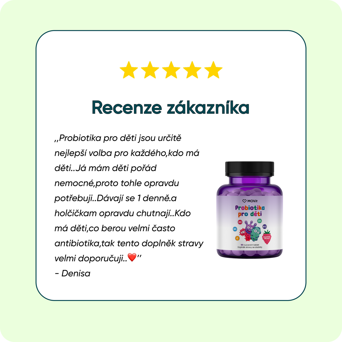 Probiotika pro děti s vitamíny, 60 cucavých tablet