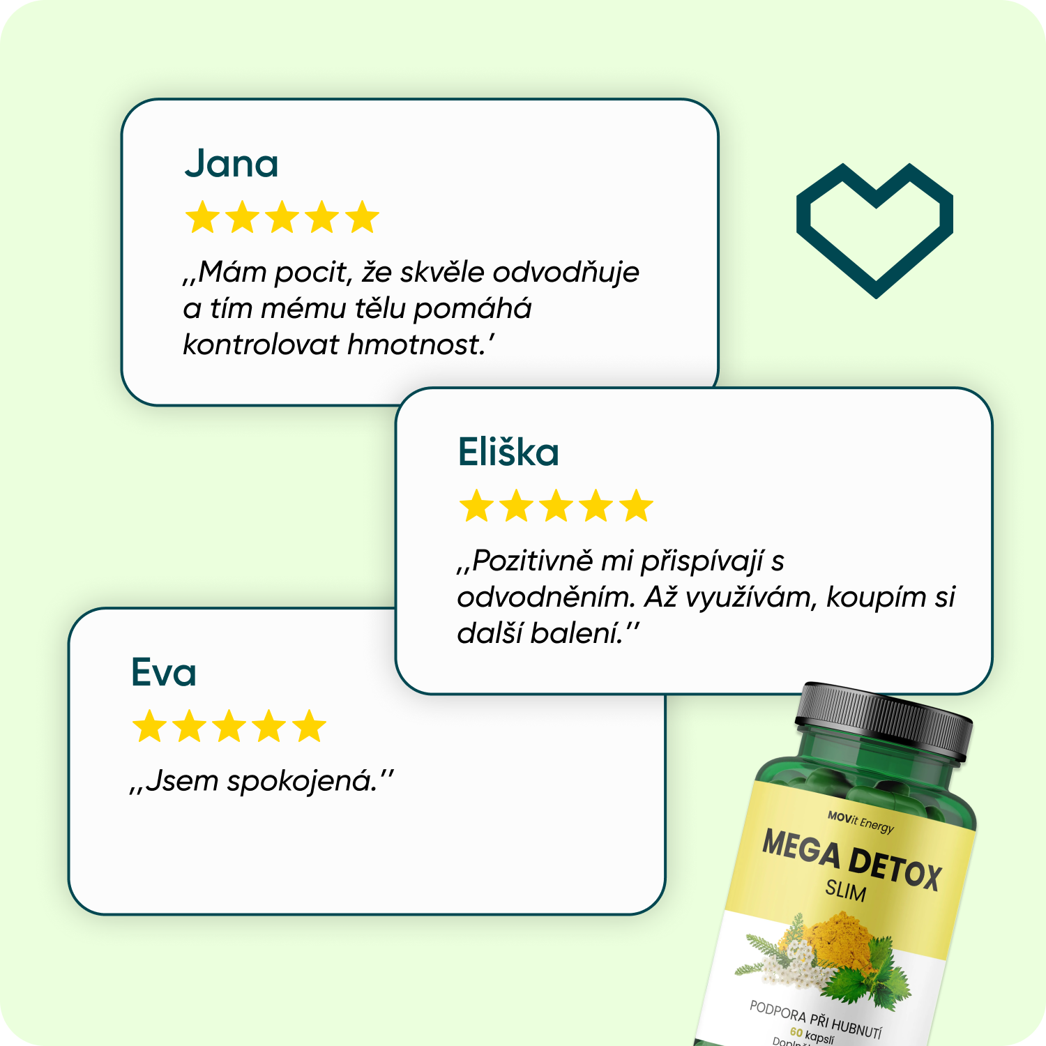 Mega Detox SLIM, 60 kapslí