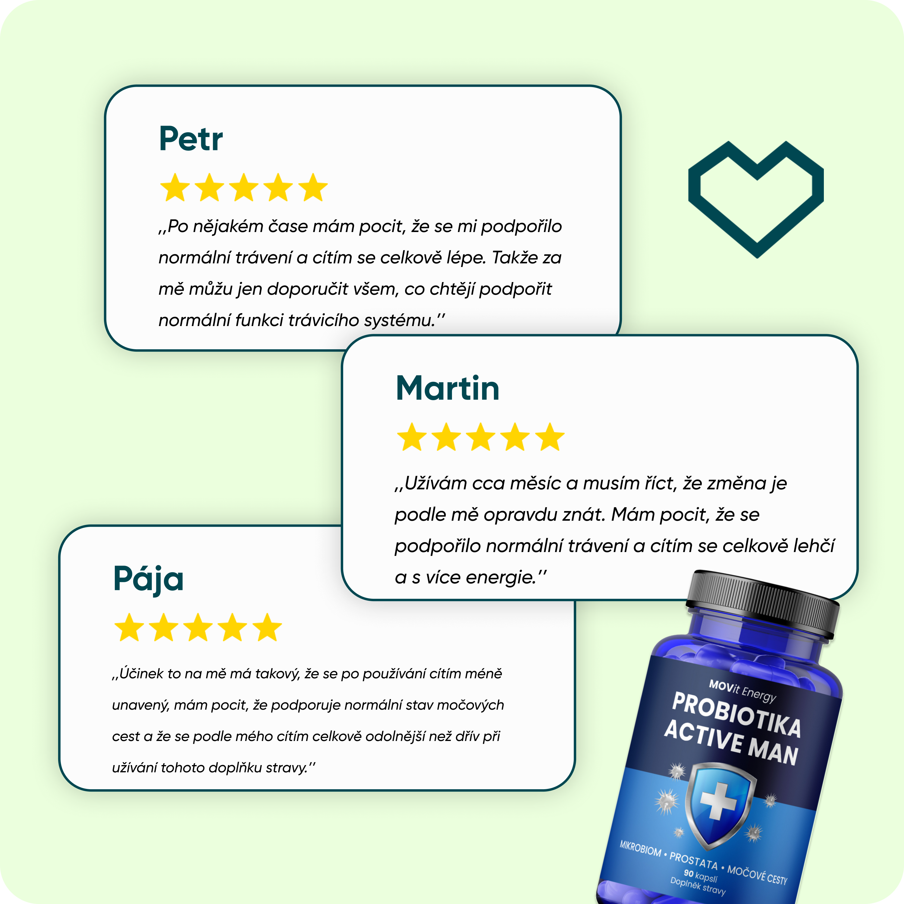 Probiotika ACTIVE MAN, 90 kapslí