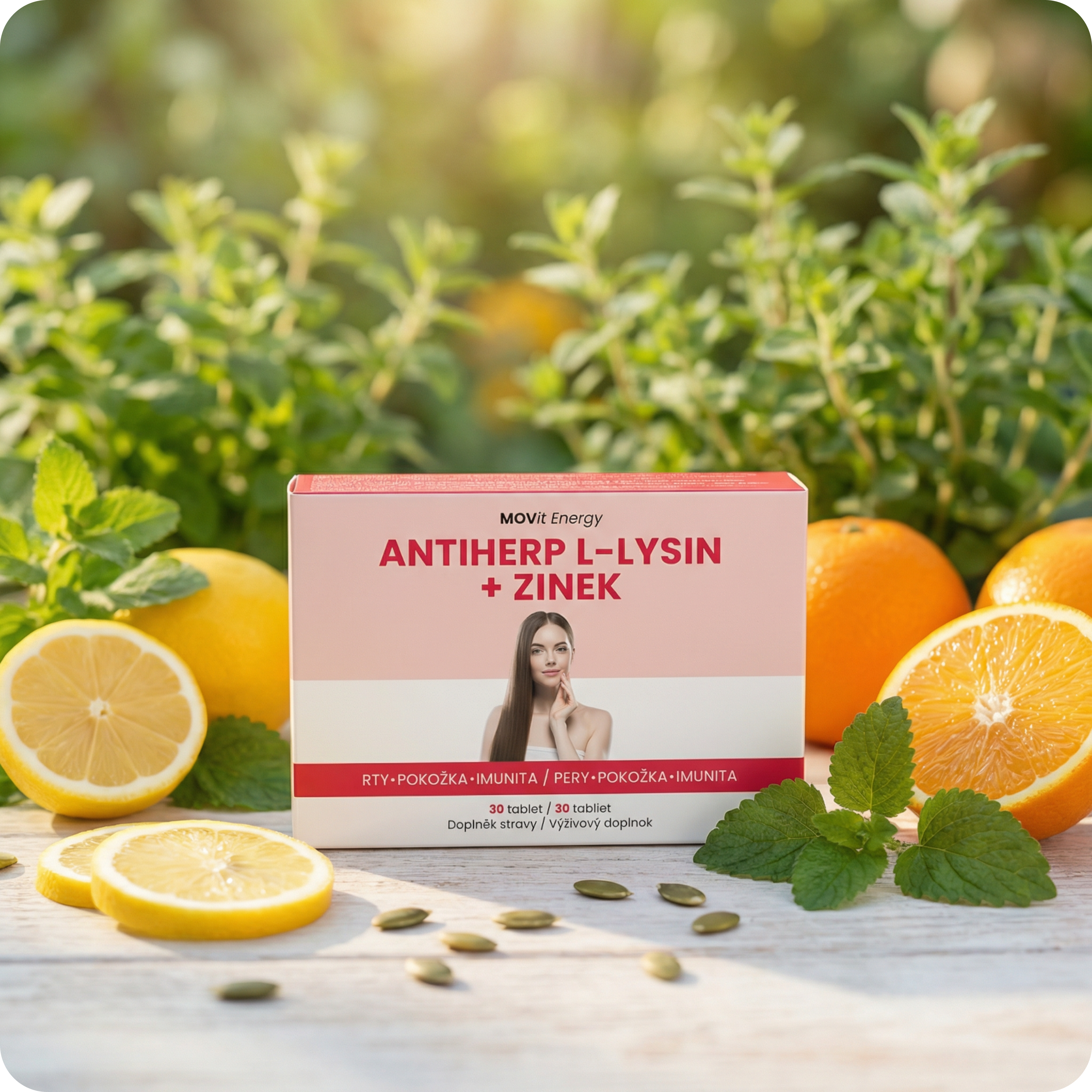 AntiHerp L-Lysin + Zinek, 30 tablet