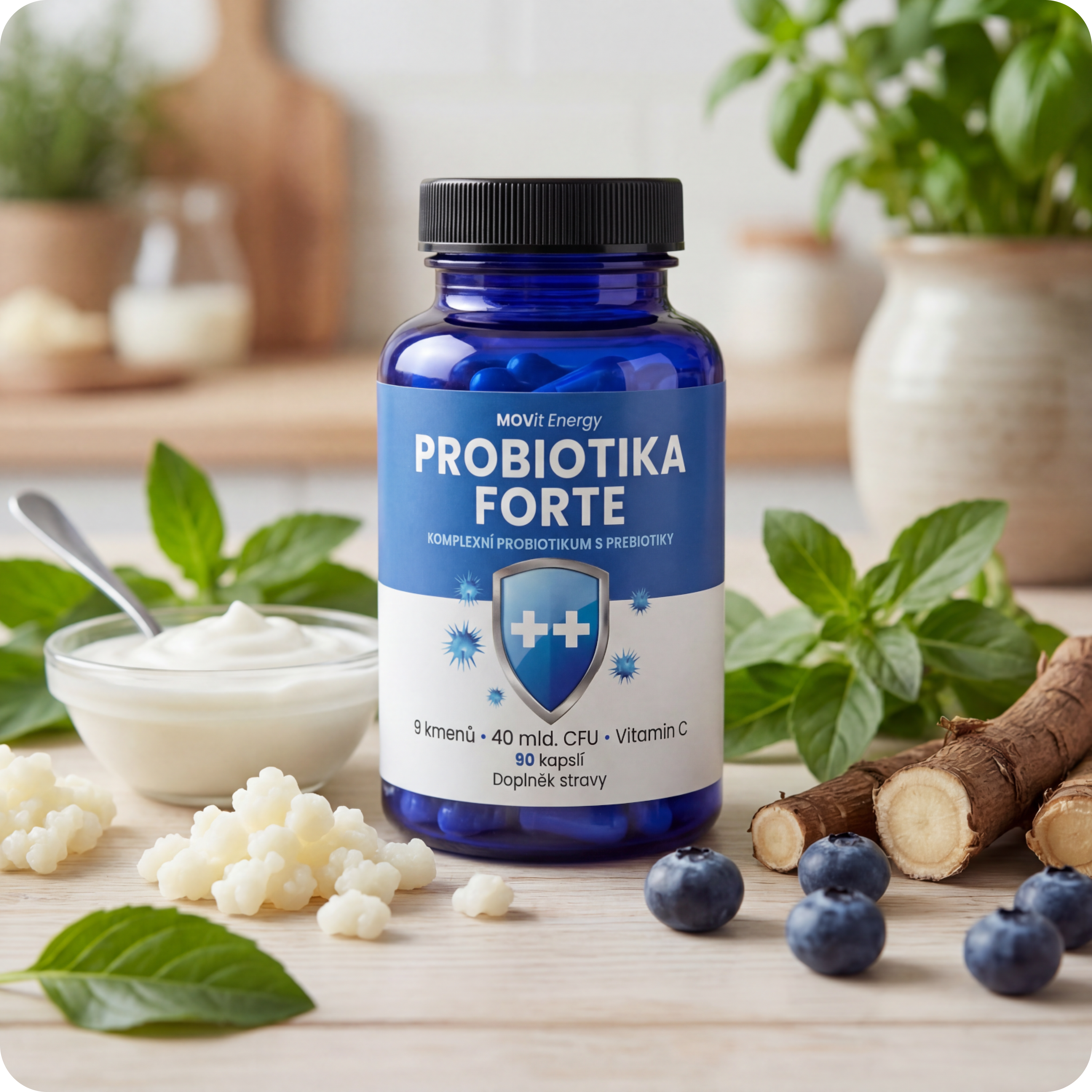 Probiotika FORTE, 90 veganských kapslí