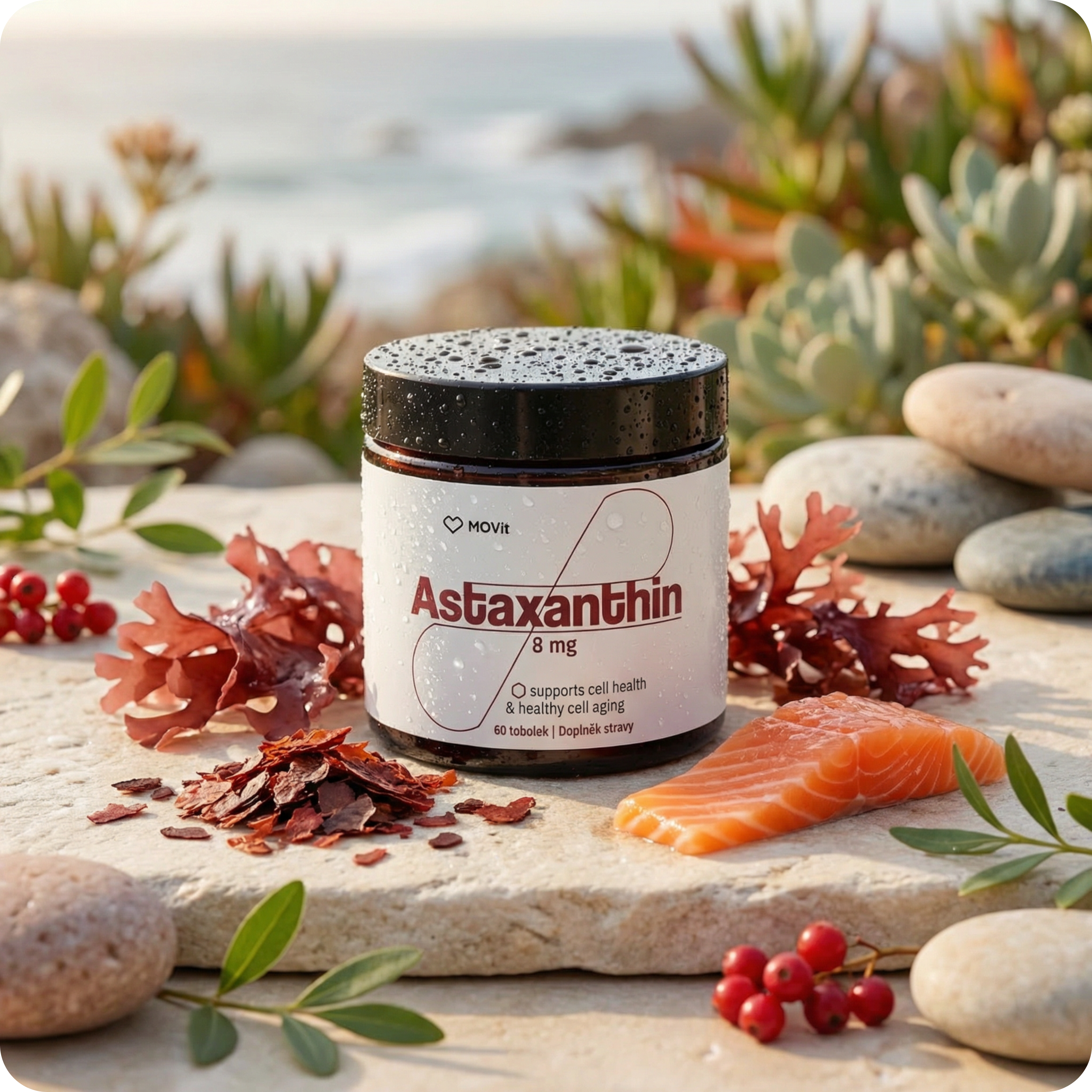 MOVit Longevity Astaxanthin 8 mg, 60 tobolek