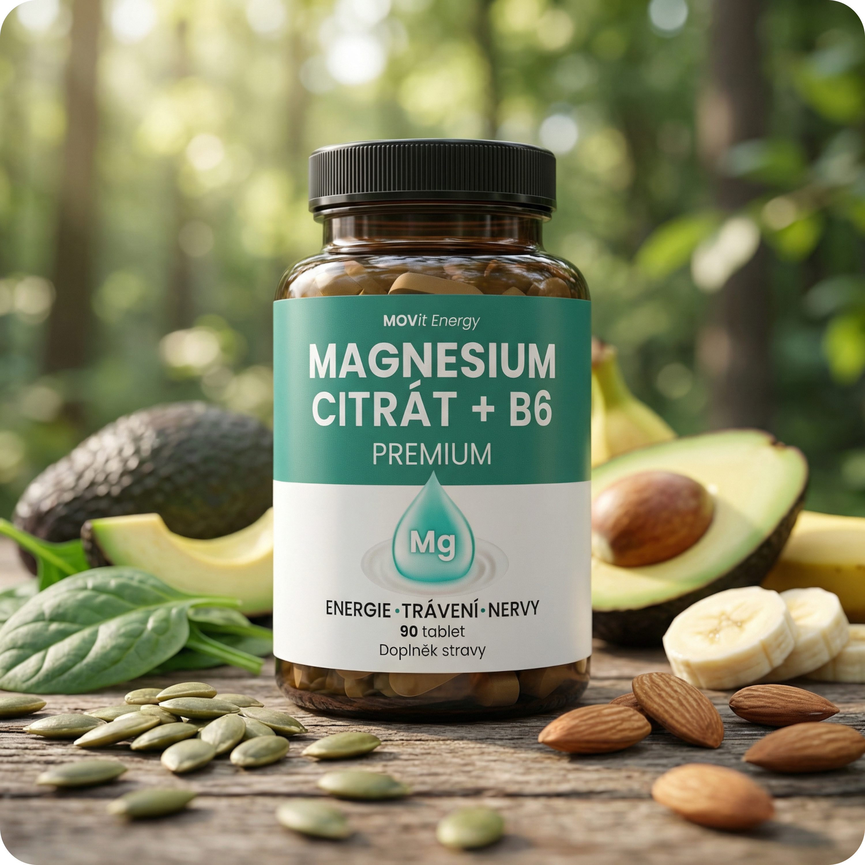 Magnesium Citrát 100 mg + B6, 90 tablet