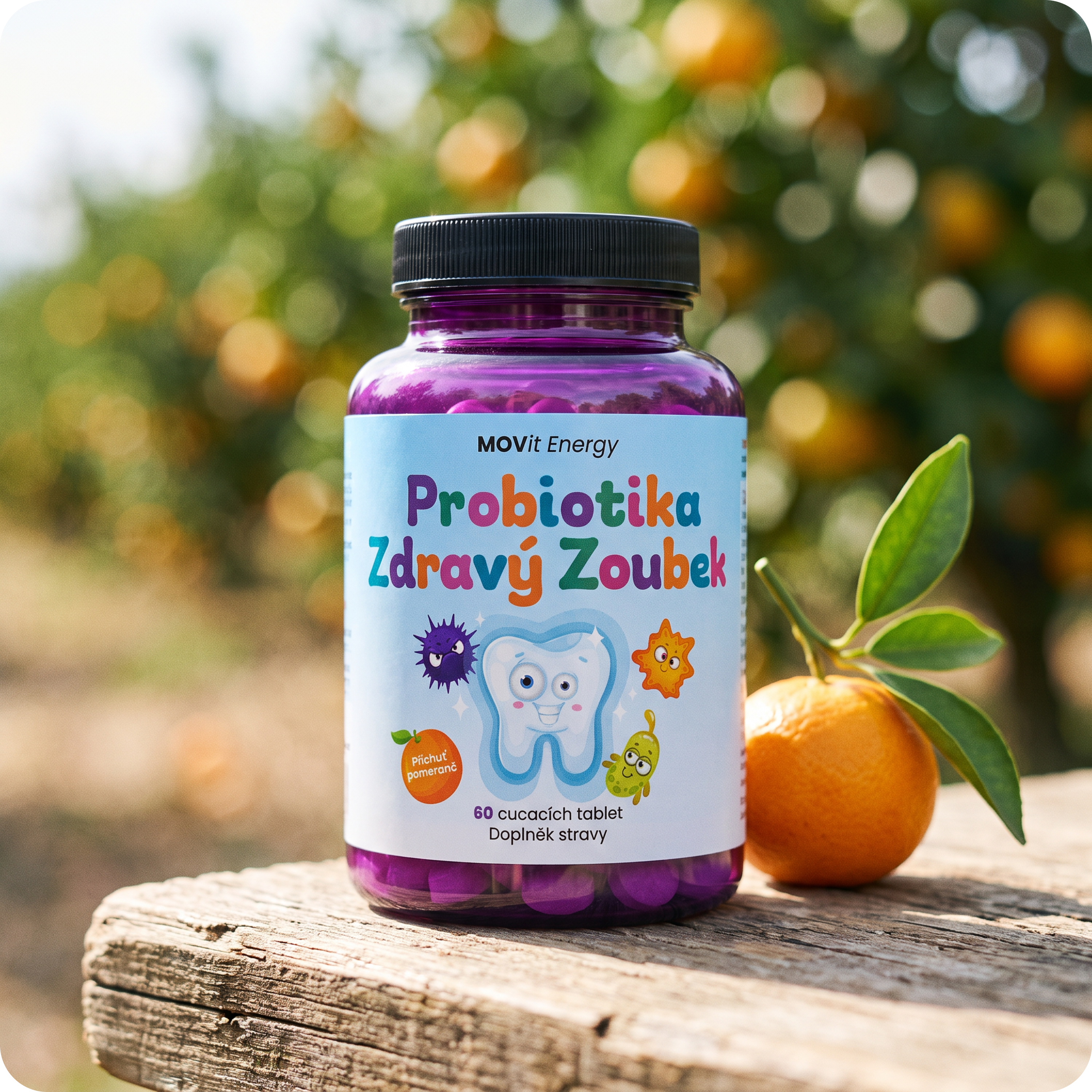 Probiotika pro děti ZDRAVÝ ZOUBEK, 60 cucavých tablet