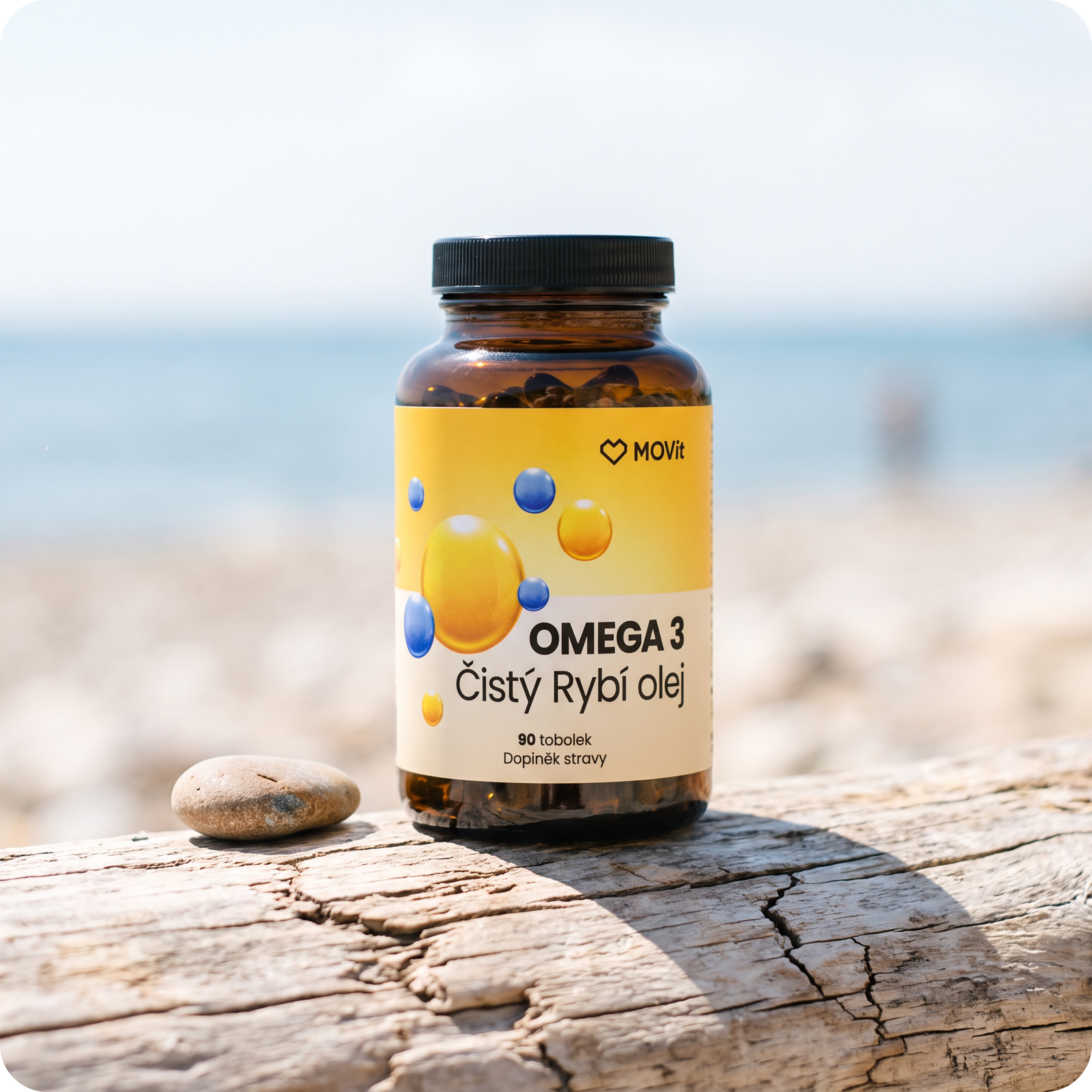 Omega 3 Čistý Rybí Olej, 90 tobolek