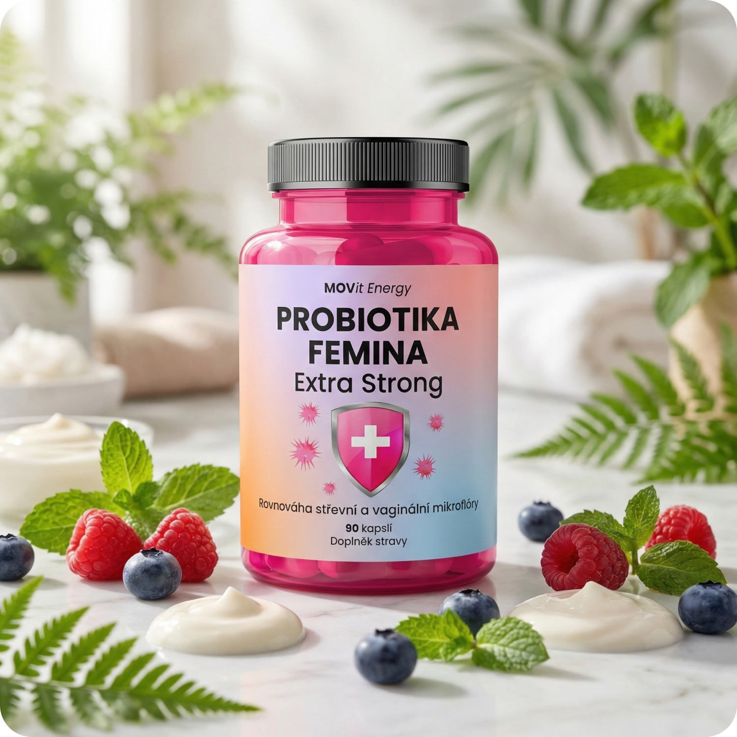 Probiotika FEMINA EXTRA STRONG, 90 kapslí