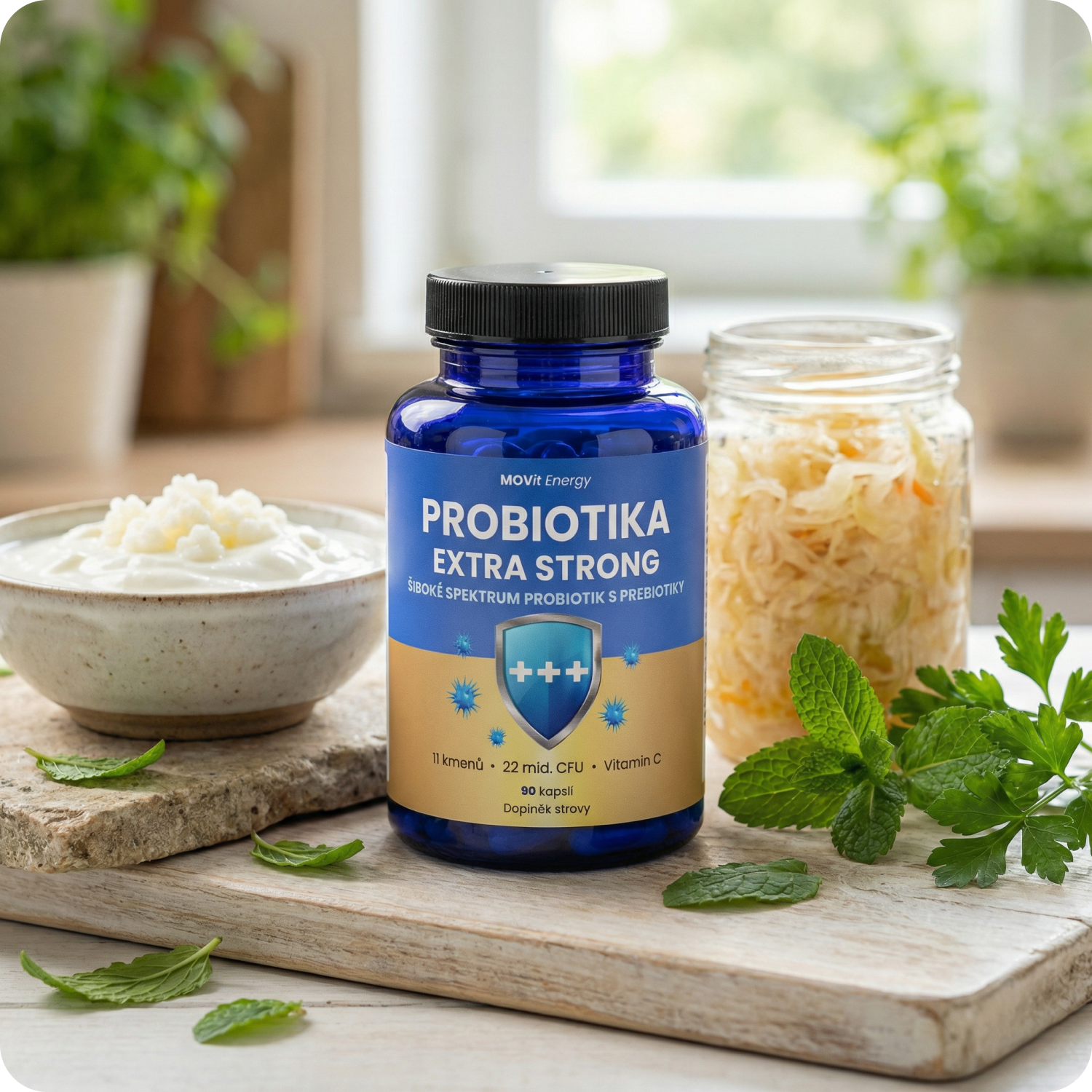 Probiotika EXTRA STRONG, 90 veganských kapslí