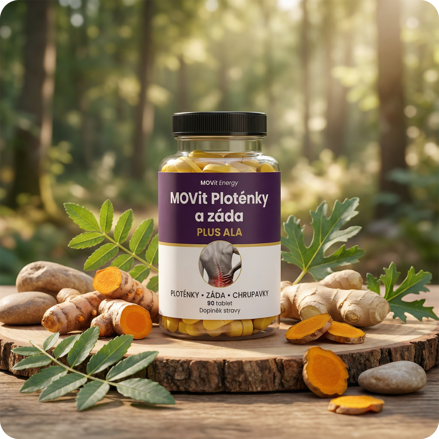 Ploténky a záda PLUS ALA, 90 tablet