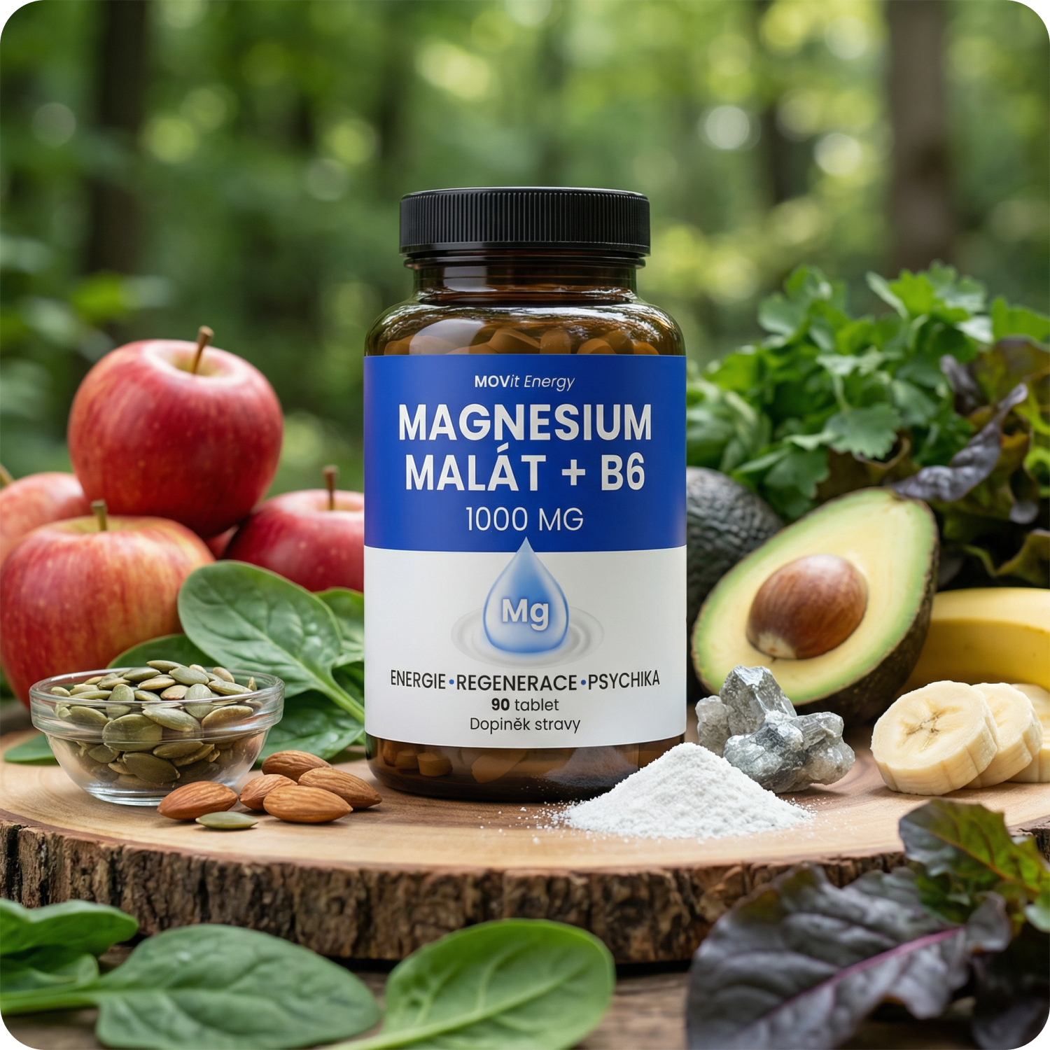 Magnesium Malát 1000 mg + B6, 90 tablet