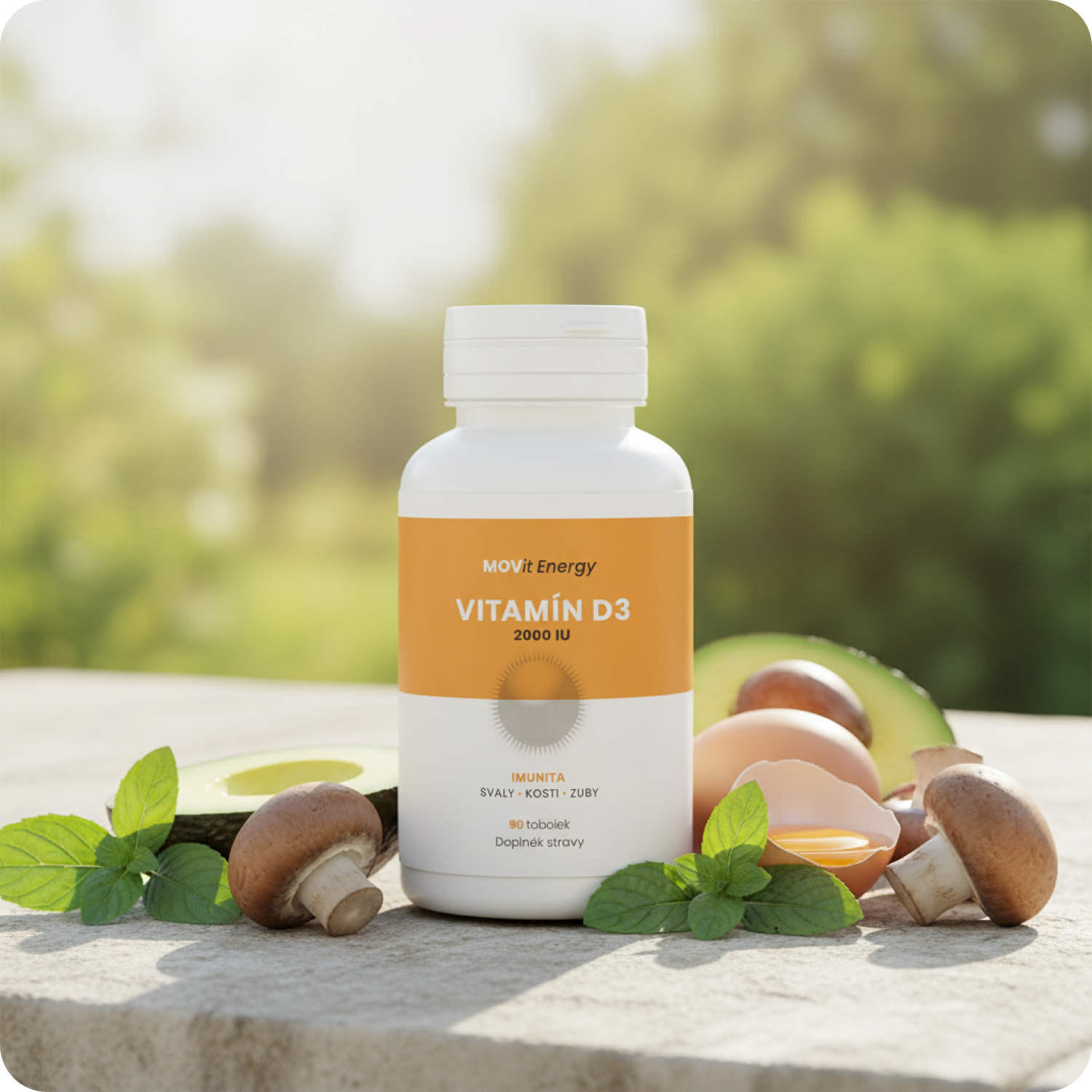 Vitamín D3 2000 I.U. 50 mcg, 90 tobolek