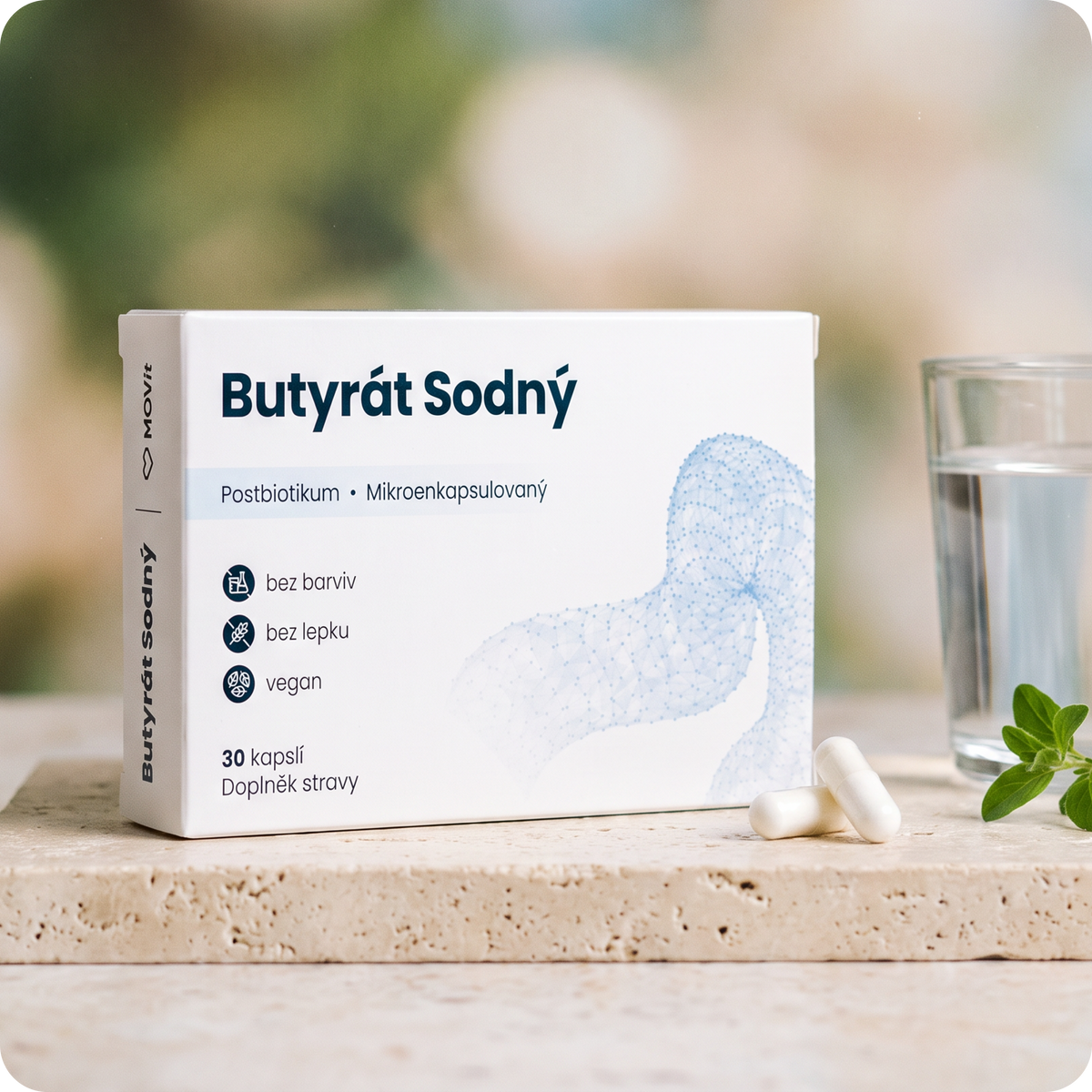 Postbiotikum Butyrát sodný, 30 enterosolventních kapslí