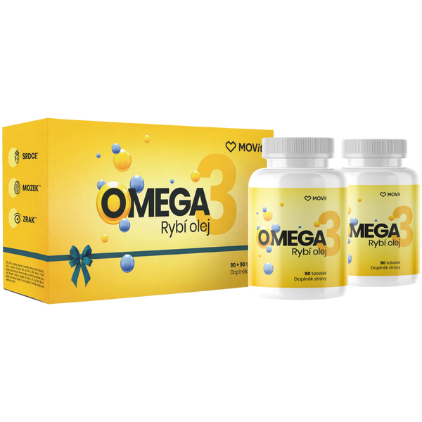 Dárkové balení Omega 3 Rybí olej 1000 mg, 90+90 tobolek