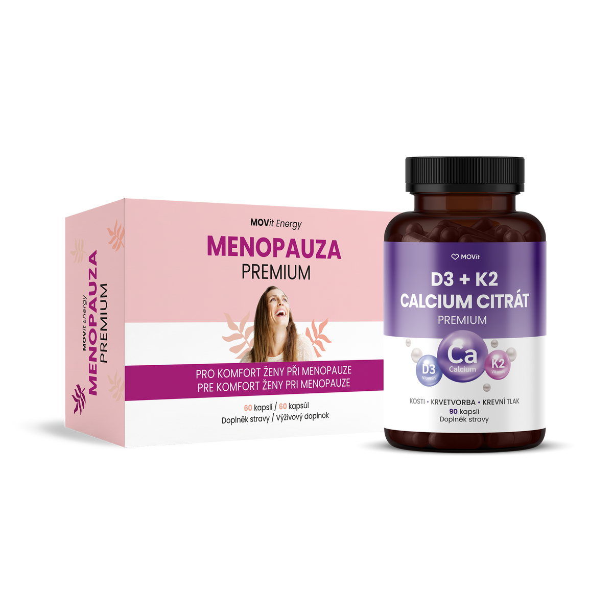 Active Lady (Menopauza Premium, D3 + K2 & Vápník)