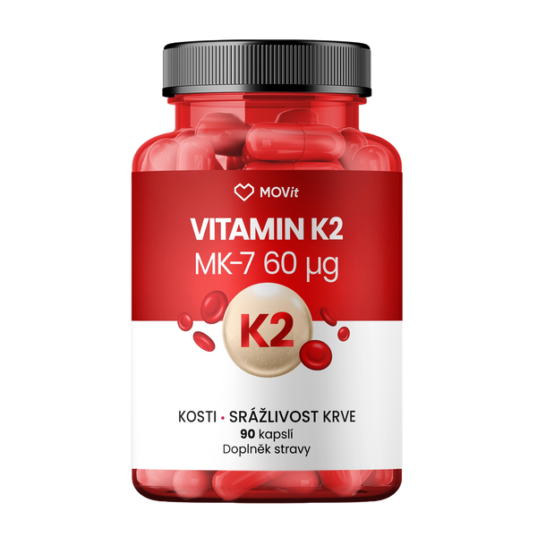 Vitamin K2 MK-7 60 mcg, 90 kapslí