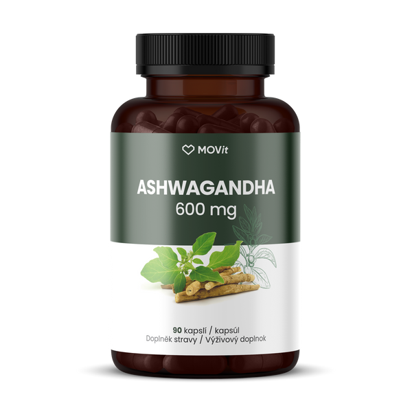 Ashwagandha 600 mg PREMIUM, 5% withanolidů, 90 kapslí
