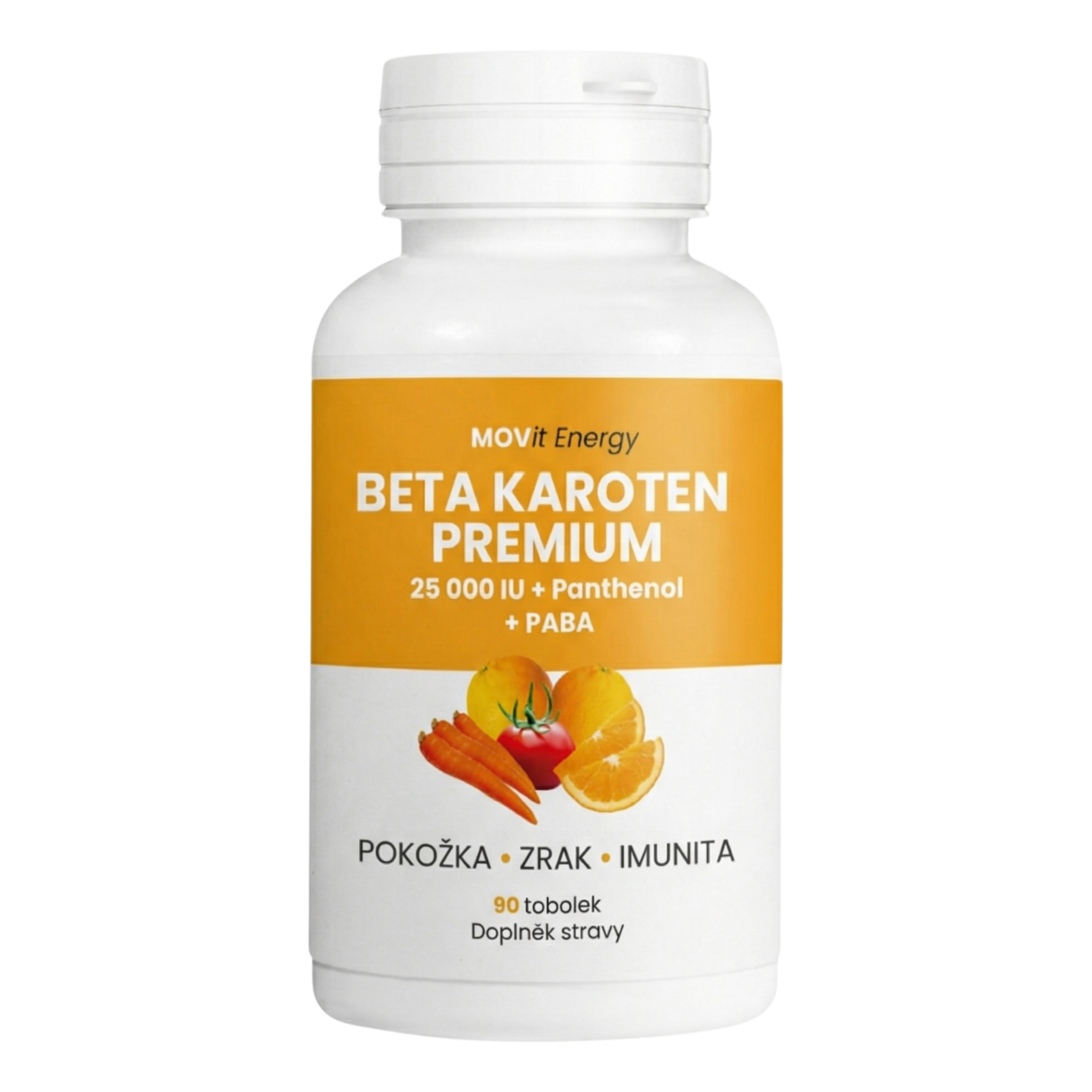 Beta karoten PREMIUM 25 000 IU + Panthenol + PABA, 90 tobolek
