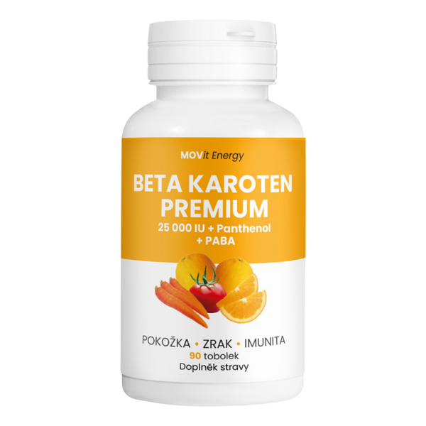 Beta karoten PREMIUM 25 000 IU + Panthenol + PABA, 90 tobolek