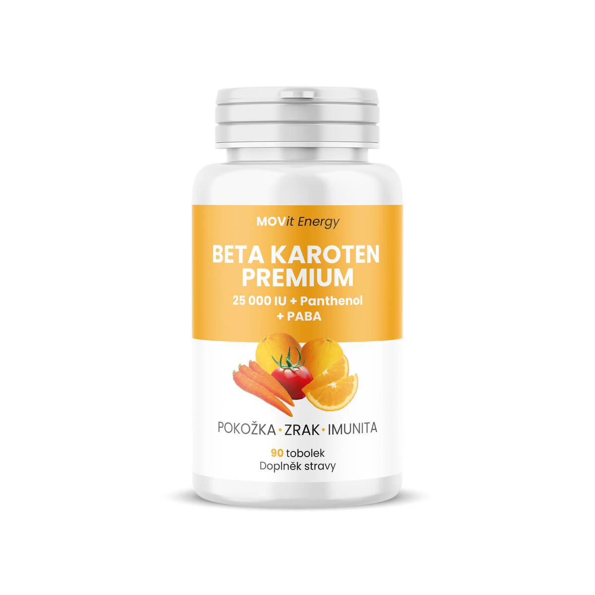 Beta karoten PREMIUM 25 000 IU + Panthenol + PABA, 90 tobolek