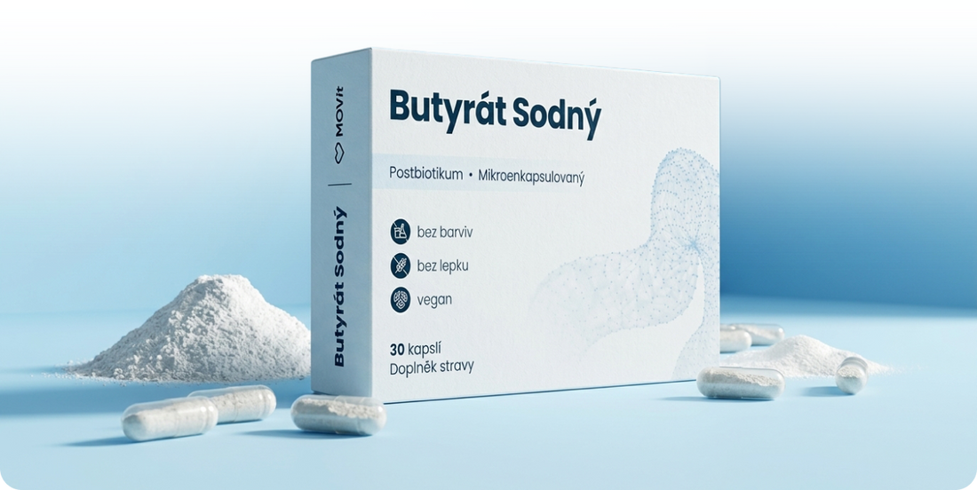 Butyrát sodný – postbiotikum pro zdravé střevo