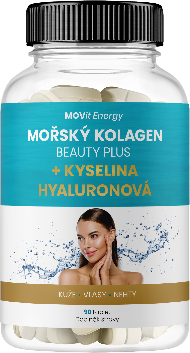 Mořský Kolagen Beauty Plus + Kyselina hyaluronová, 90 tablet