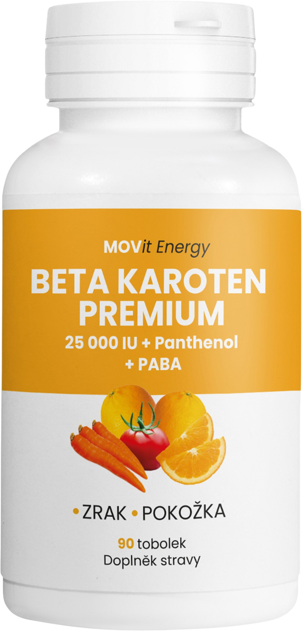 Beta karoten PREMIUM 25 000 IU + Panthenol + PABA, 90 tobolek