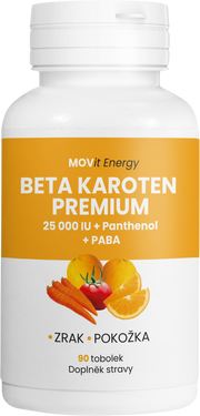 Beta karoten PREMIUM 25 000 IU + Panthenol + PABA, 90 tobolek