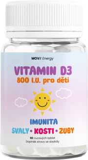 Vitamín D3 800 I.U. pro děti, 90 tablet