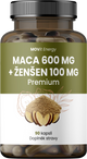 Maca 600 mg + Ženšen 100 mg, 90 kapslí