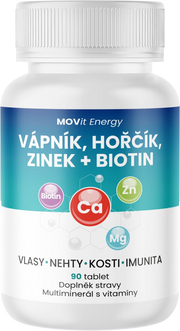 Vápník Hořčík Zinek Biotin, 90 tablet