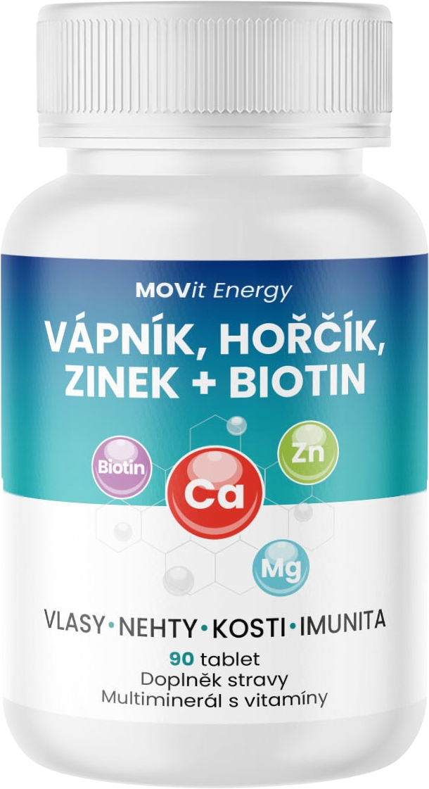 Vápník Hořčík Zinek Biotin, 90 tablet