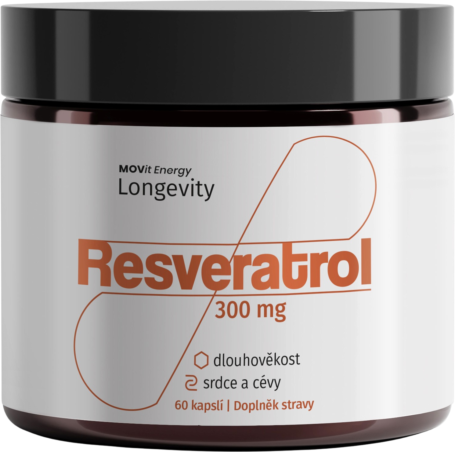 Resveratrol 300 mg, 60 kapslí